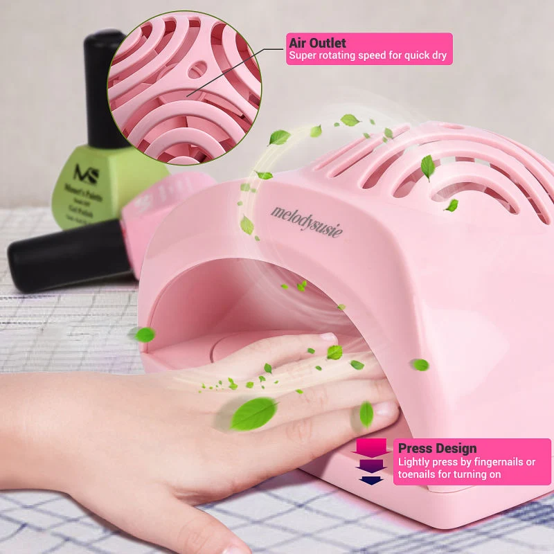 P-Art-Fan Mini Fan Nail Lamp for Quick Drying Regular Polish