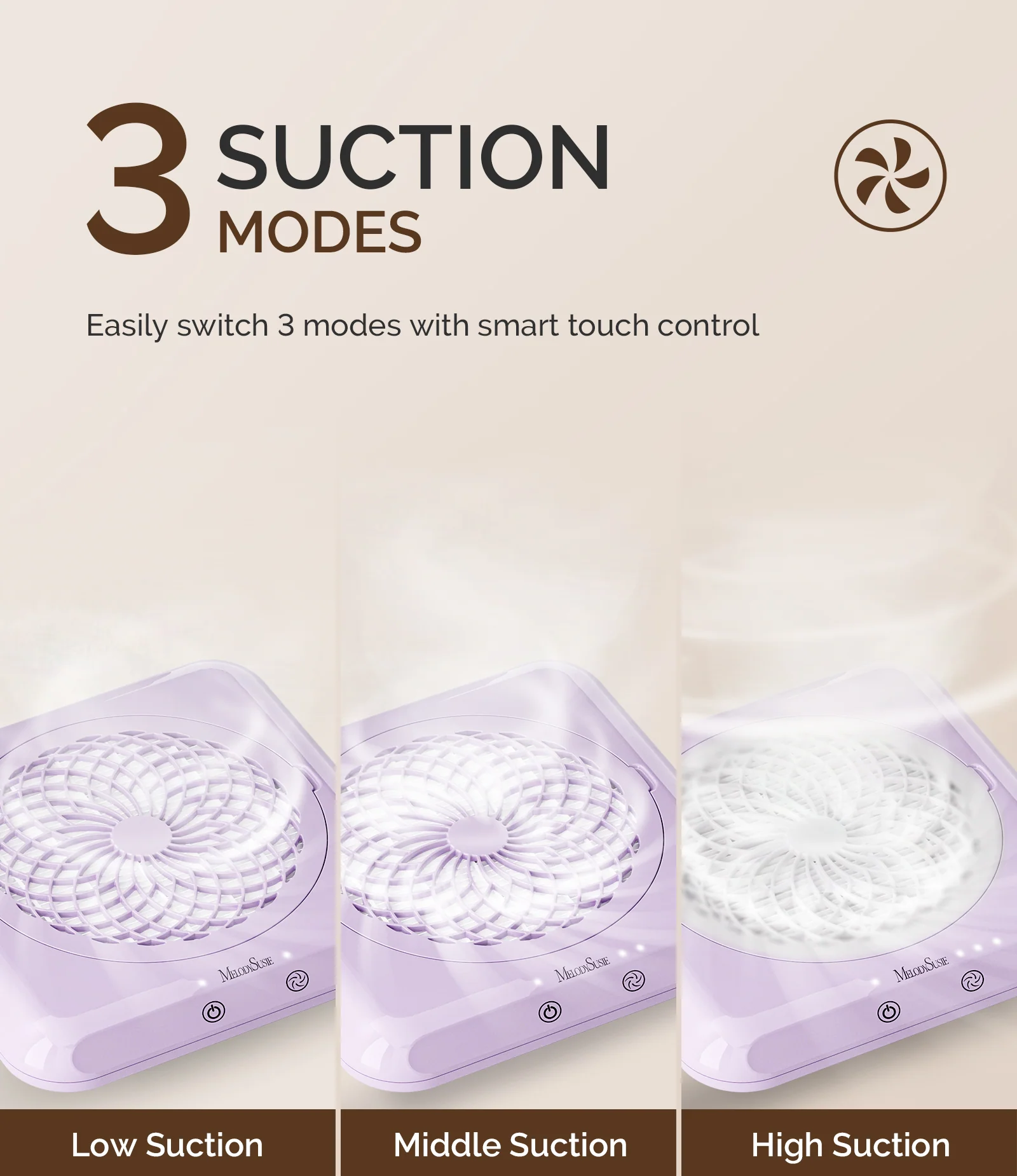 SProF Nail Dust Collector Kit with Adjustable Suction and Washable Filter