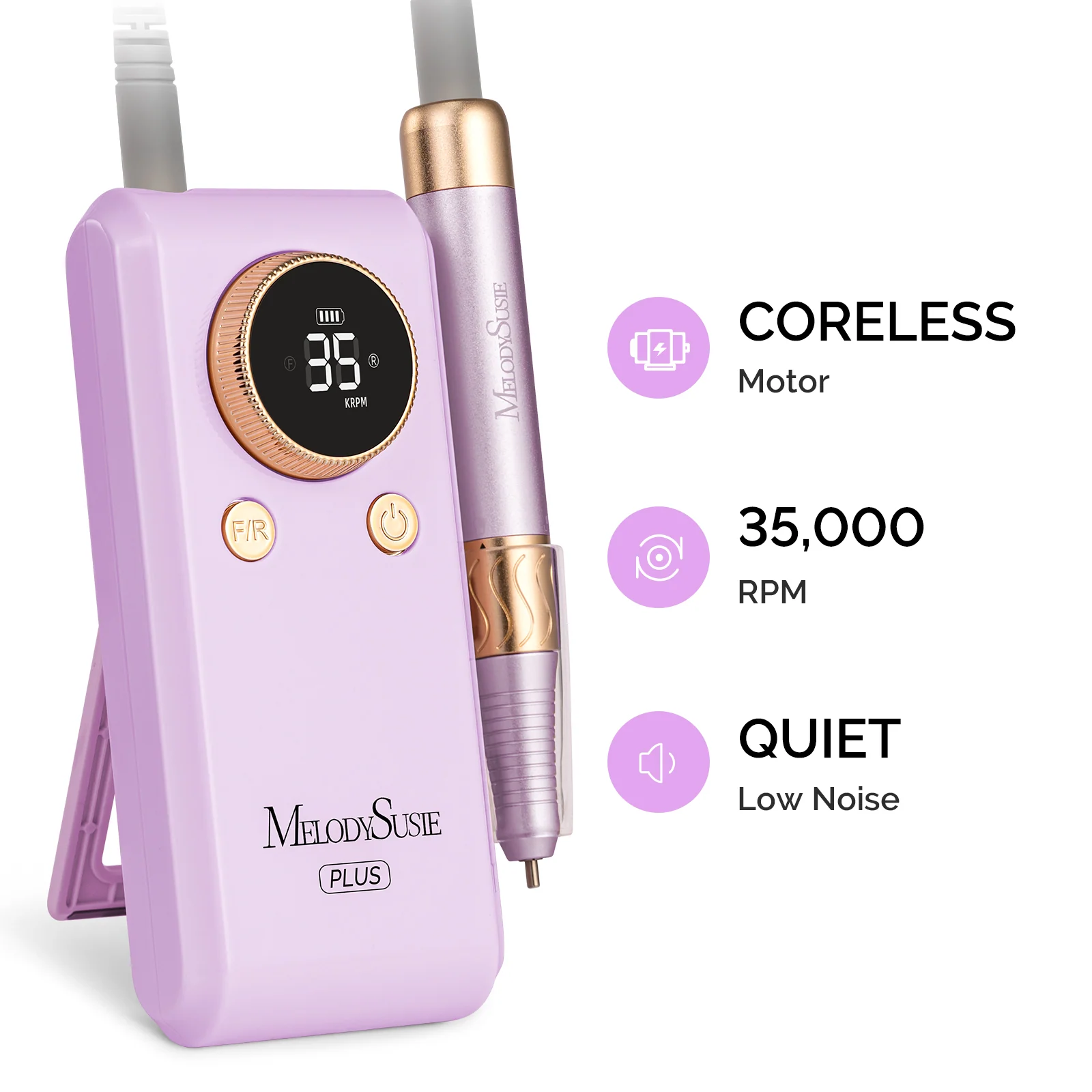 New Triplet Nail Drill Series with Stand Bundle for Manicures