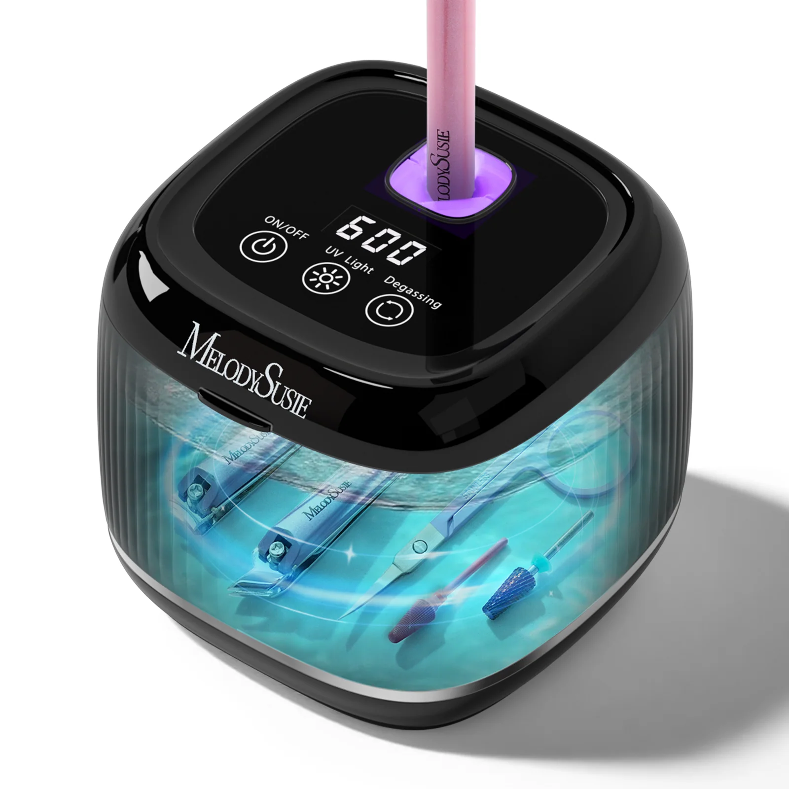 2 in 1 Ultrasonic Cleaner Machine for Manicure