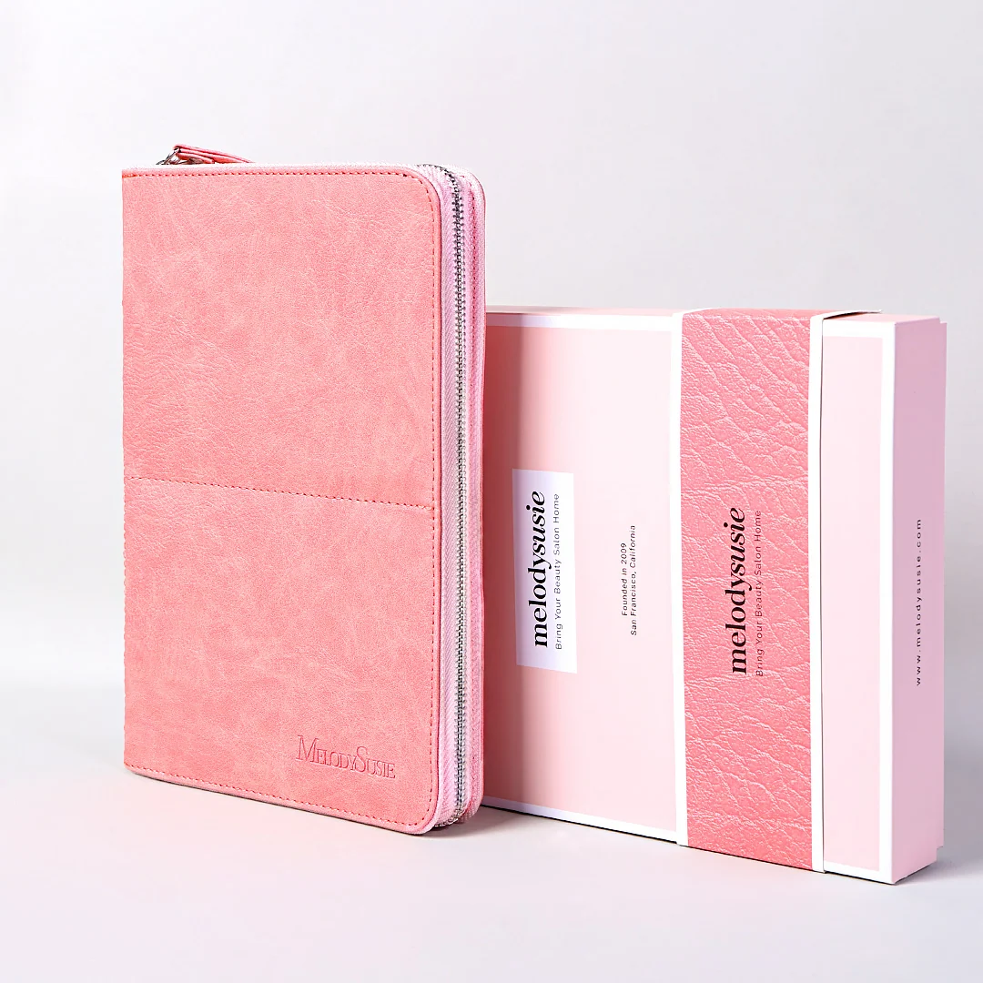 Nail Brush Storage Bag for 18 Brushes in PU Leather