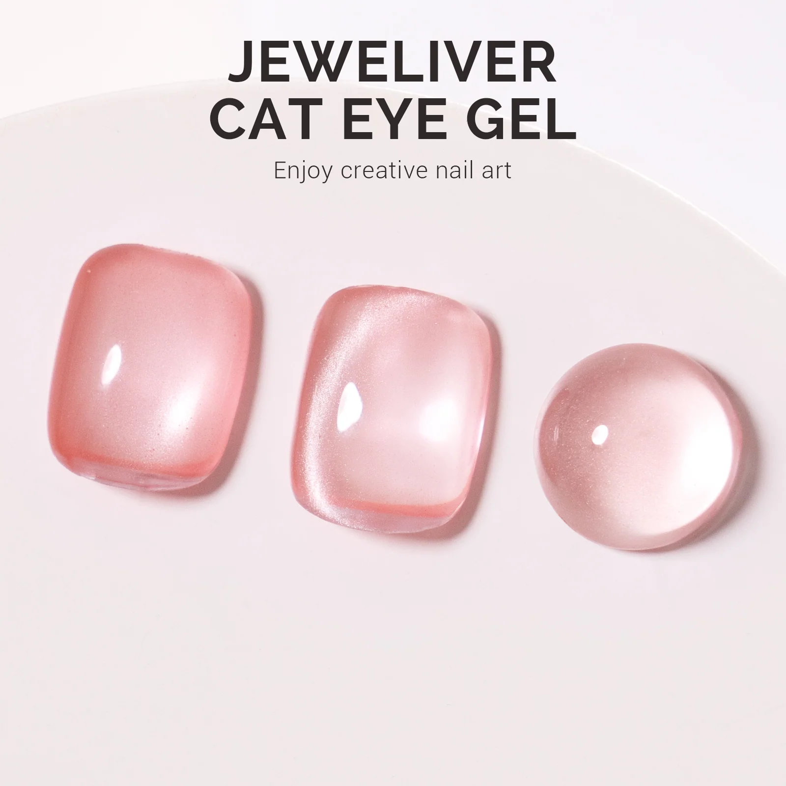 Jeweliver 猫眼凝胶指甲油 0.5 fl oz/15ml - 腮红粉 B5601
