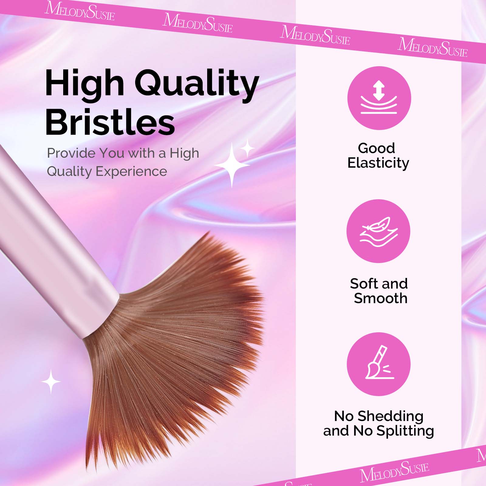 Acrylic Nail Brush Set 4Pcs in Rose Gold for Nail Application