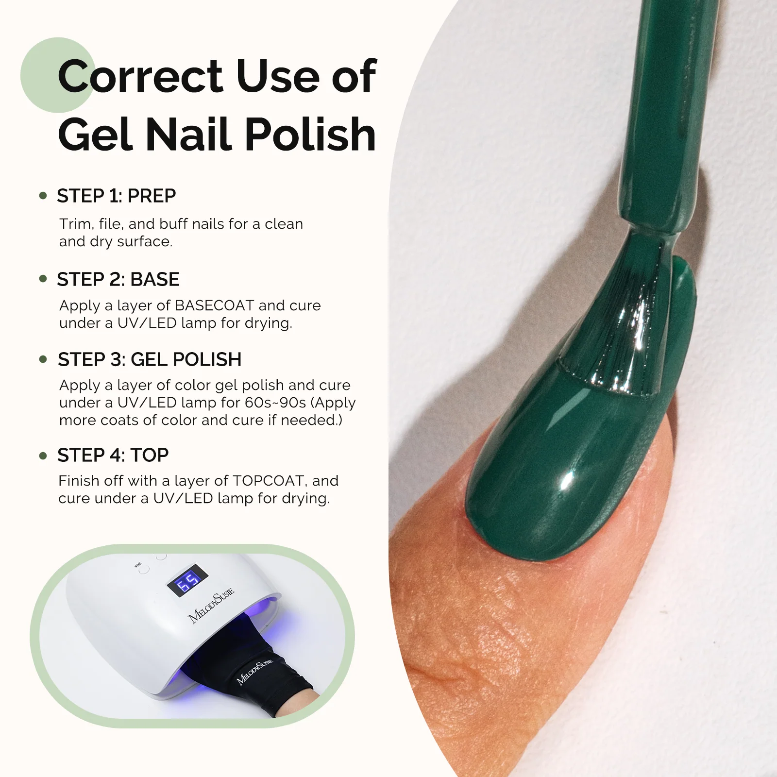 348 Green HEMA-Free Gel Nail Polish 0.5 fl oz 15ml