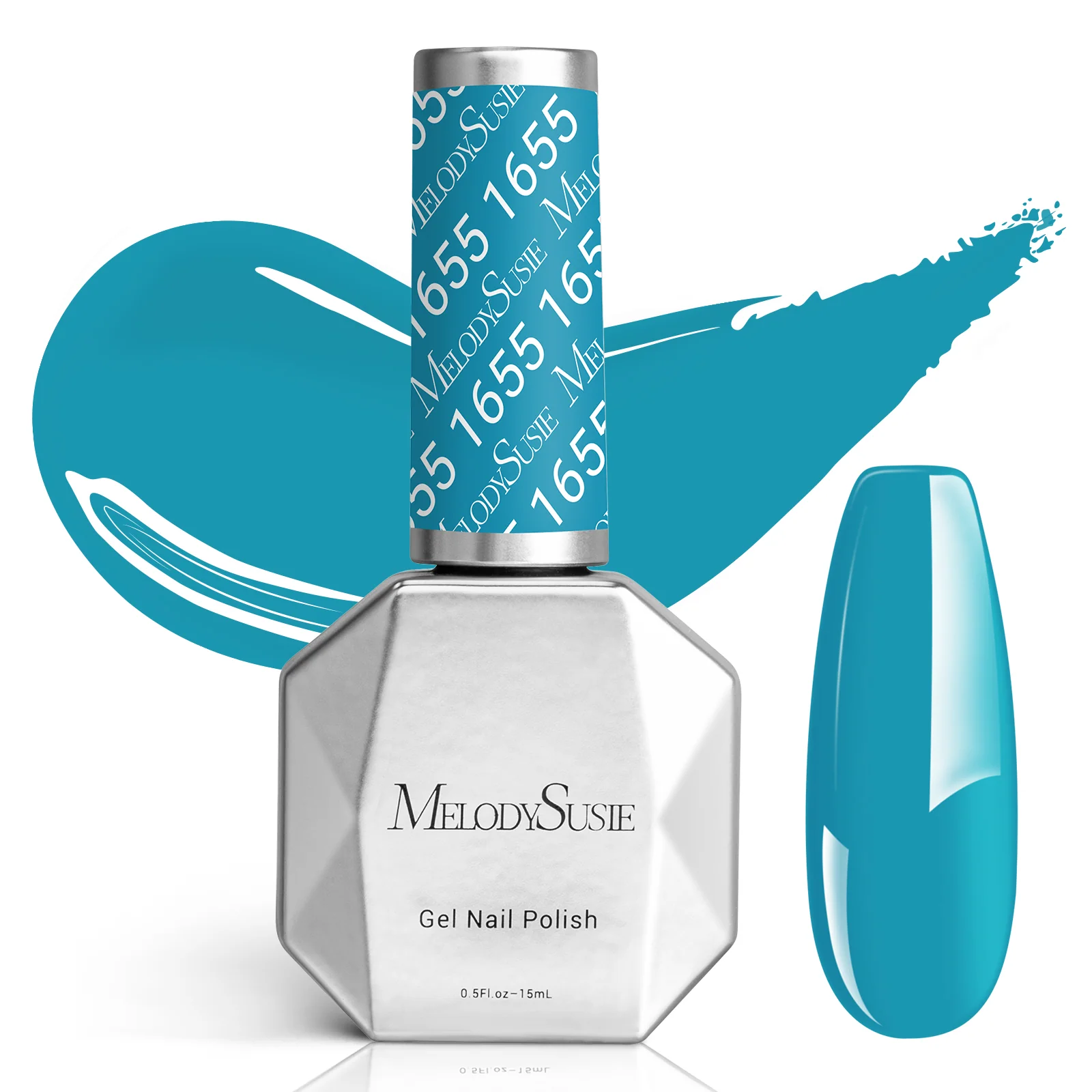 1655 Cerulean Blue - TPO-Free Faster UV Curing Gel Nail Polish(15ml)