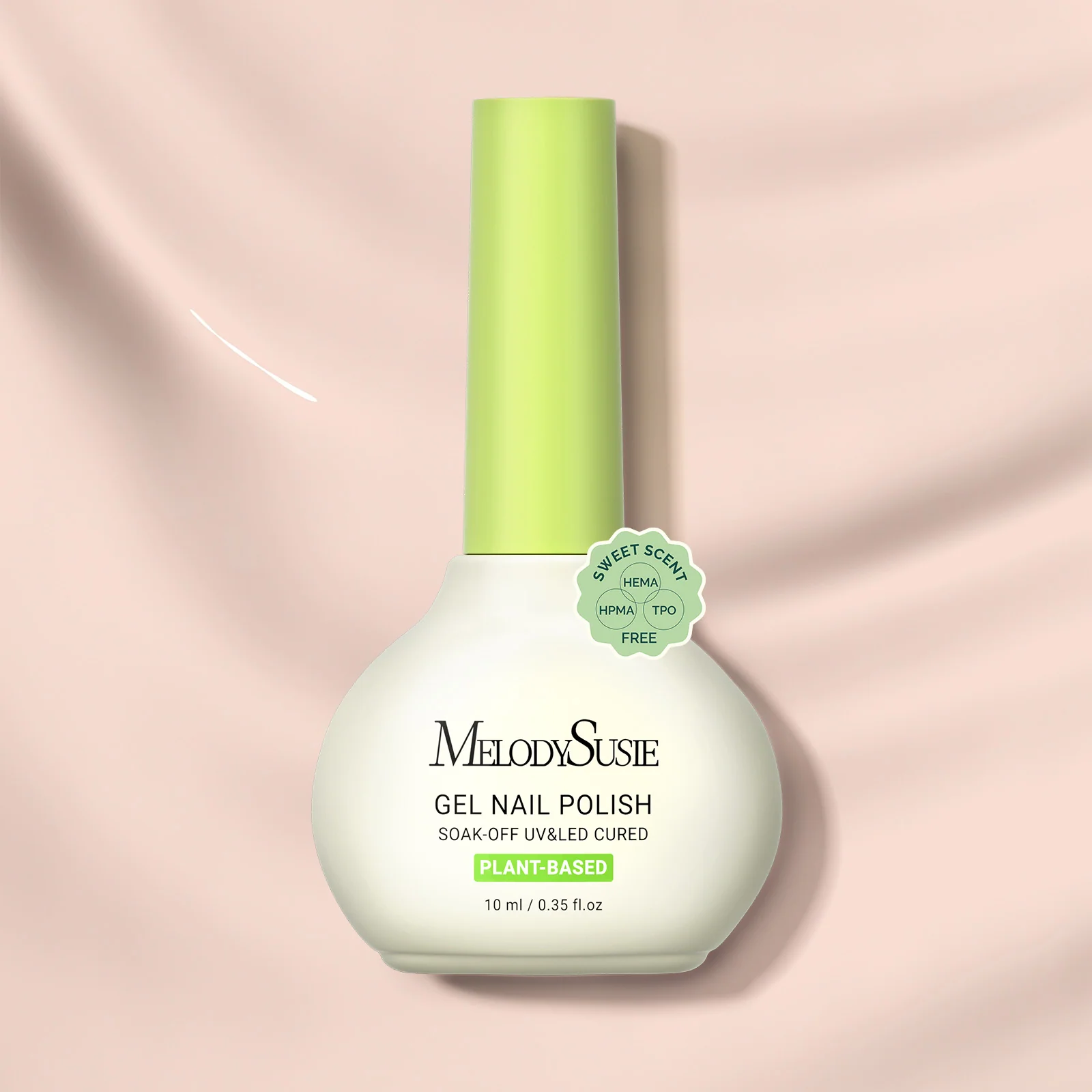 甜美香氛不含HEMA、HPMA、TPO植物基甲油胶 10ml/0.34 fl oz
