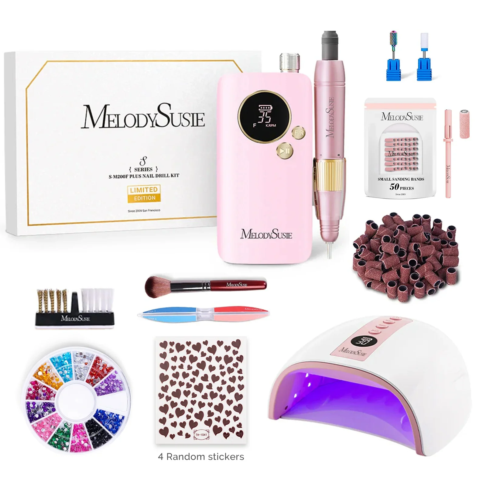 SM200F Plus Rechargeable 35,000RPM Nail Drill Gift Box