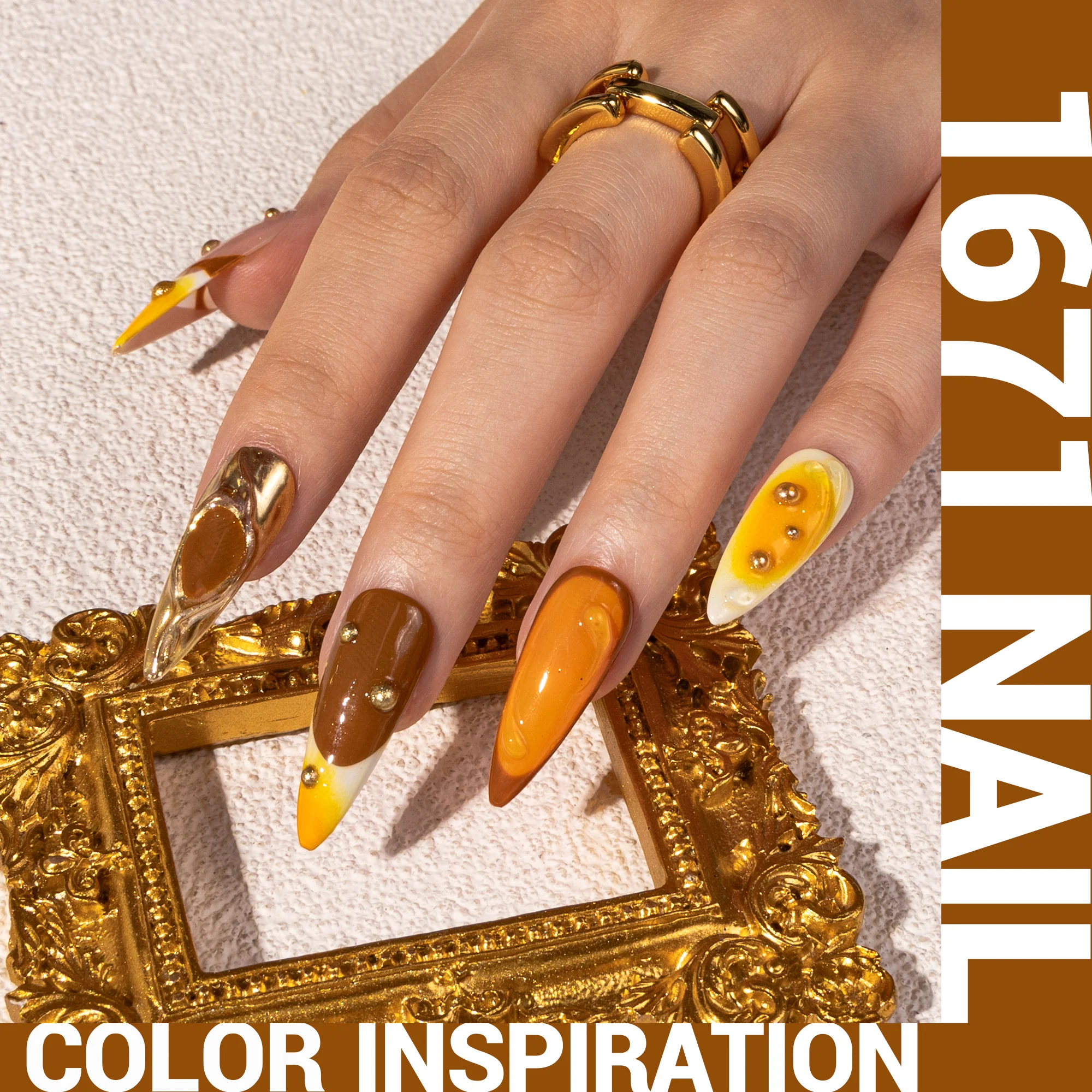 1671 Caramel Coffee Brown - TPO-Free Thick Gel Nail Polish(15ml)