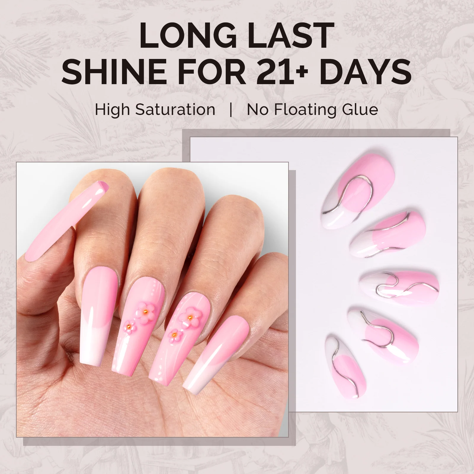 A2604 Bright Pink - 无 TPO 快速 UV 固化凝胶指甲油（15ml）
