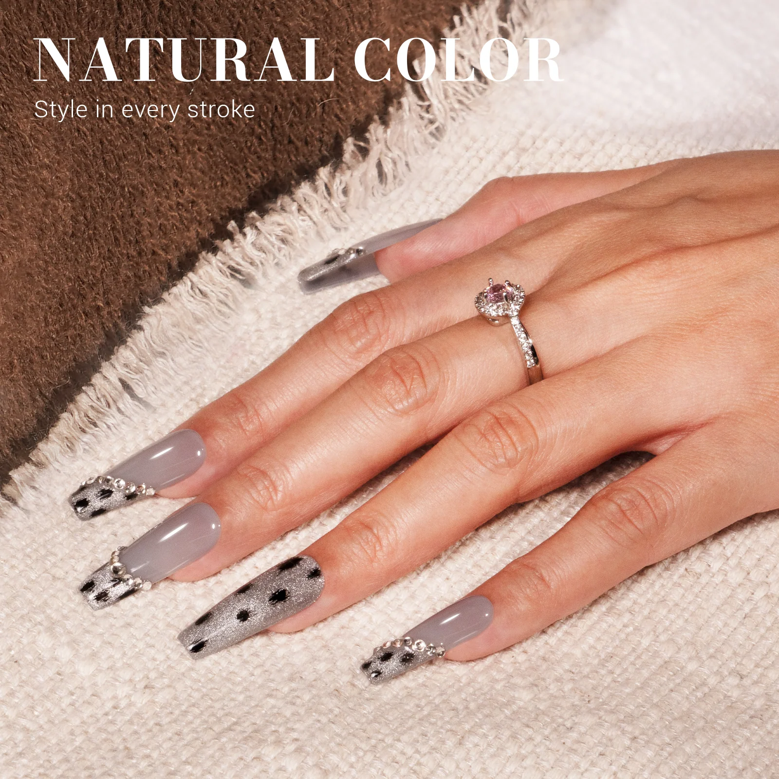 Jeweliver Jelly TPO-Free Gel Nail Polish 0.5 fl oz/15ml - Gray JM30