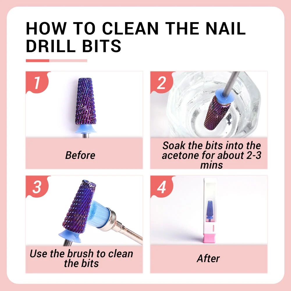 Tungsten Carbide Nail Cleaner Nail Drill Bit