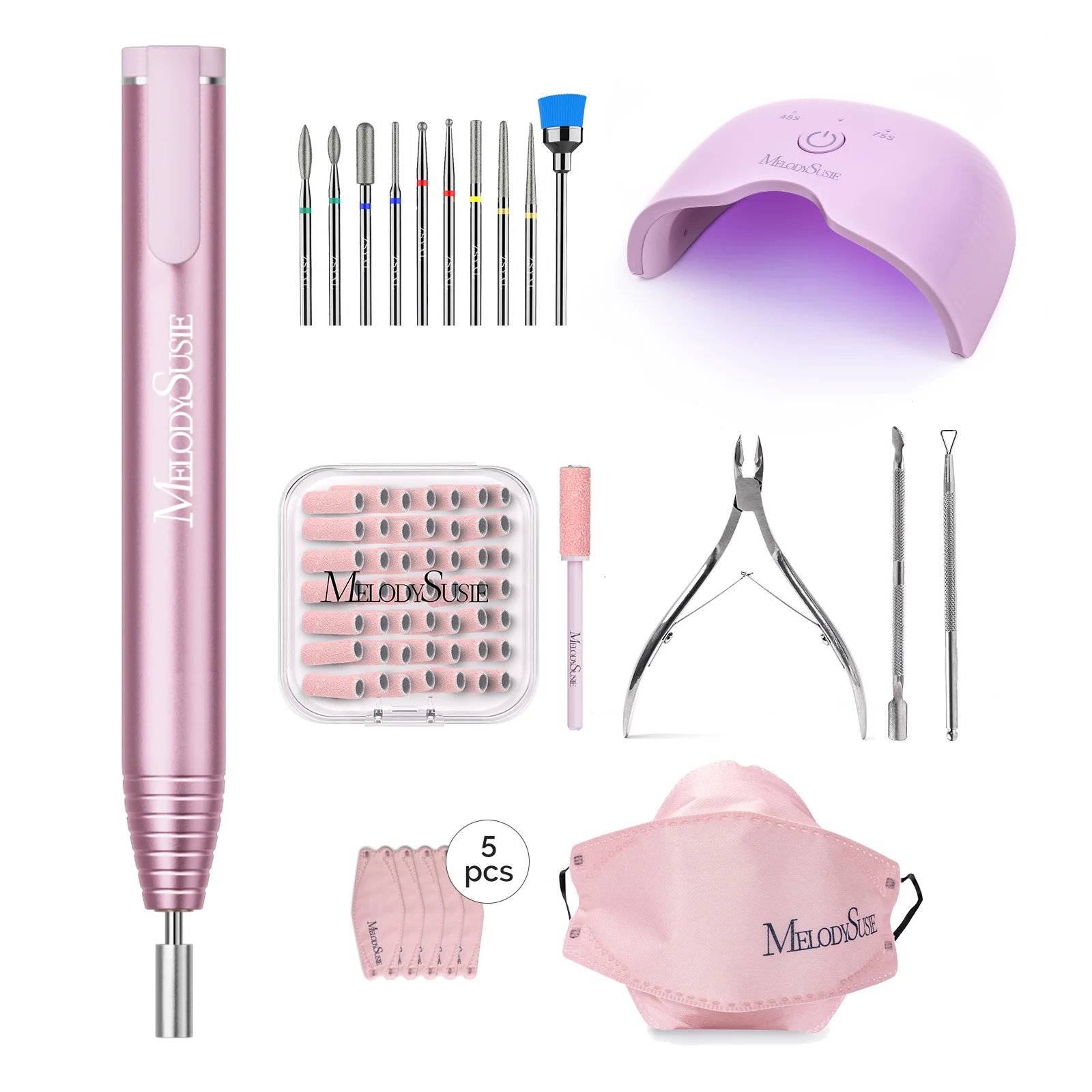 PocketNail PC100GR/PC100G Pen-Shaped Innovative Portable Rechargeable Nail Drill 20,000RPM