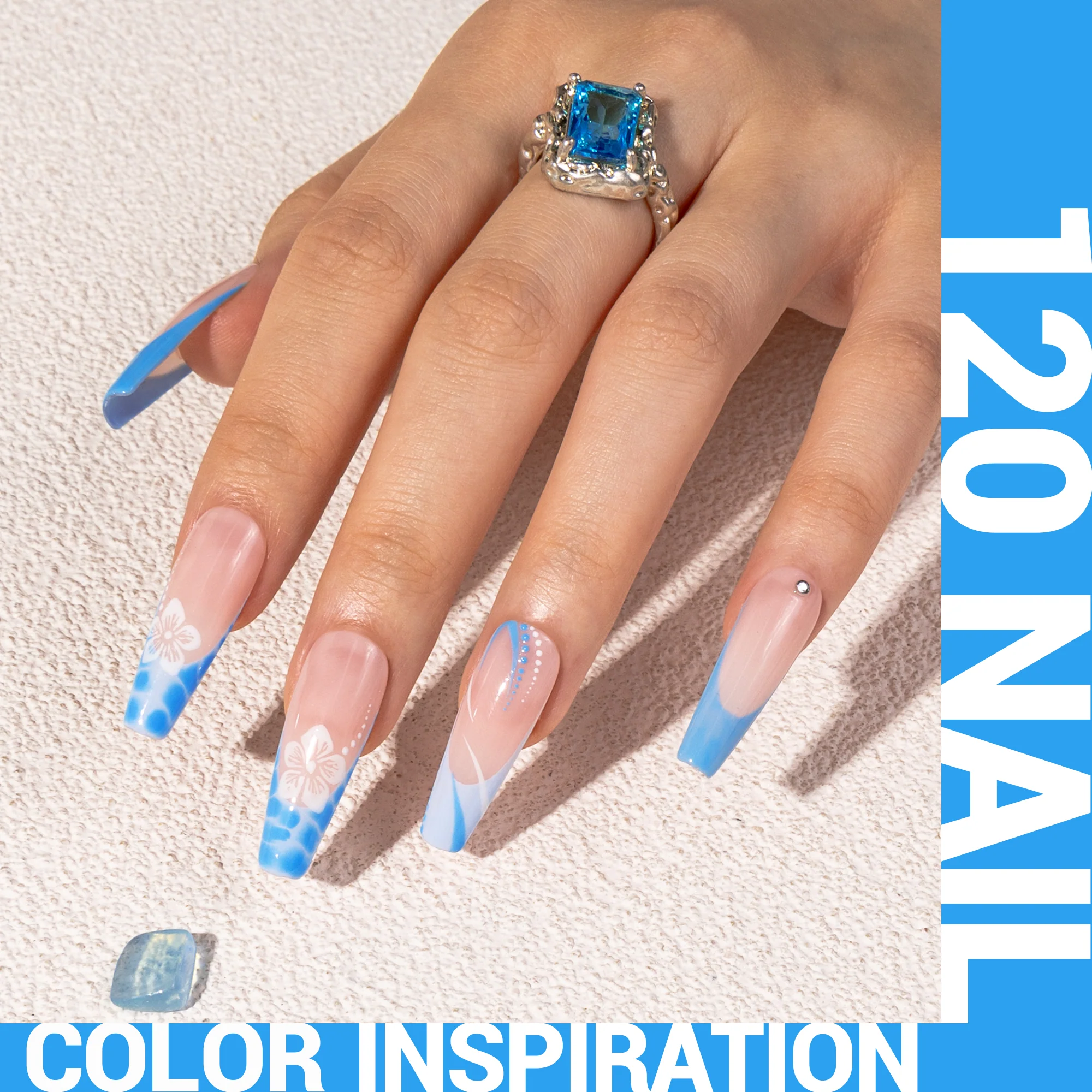 120 Pool Blue - TPO-Free Thick Gel Nail Polish(15ml)
