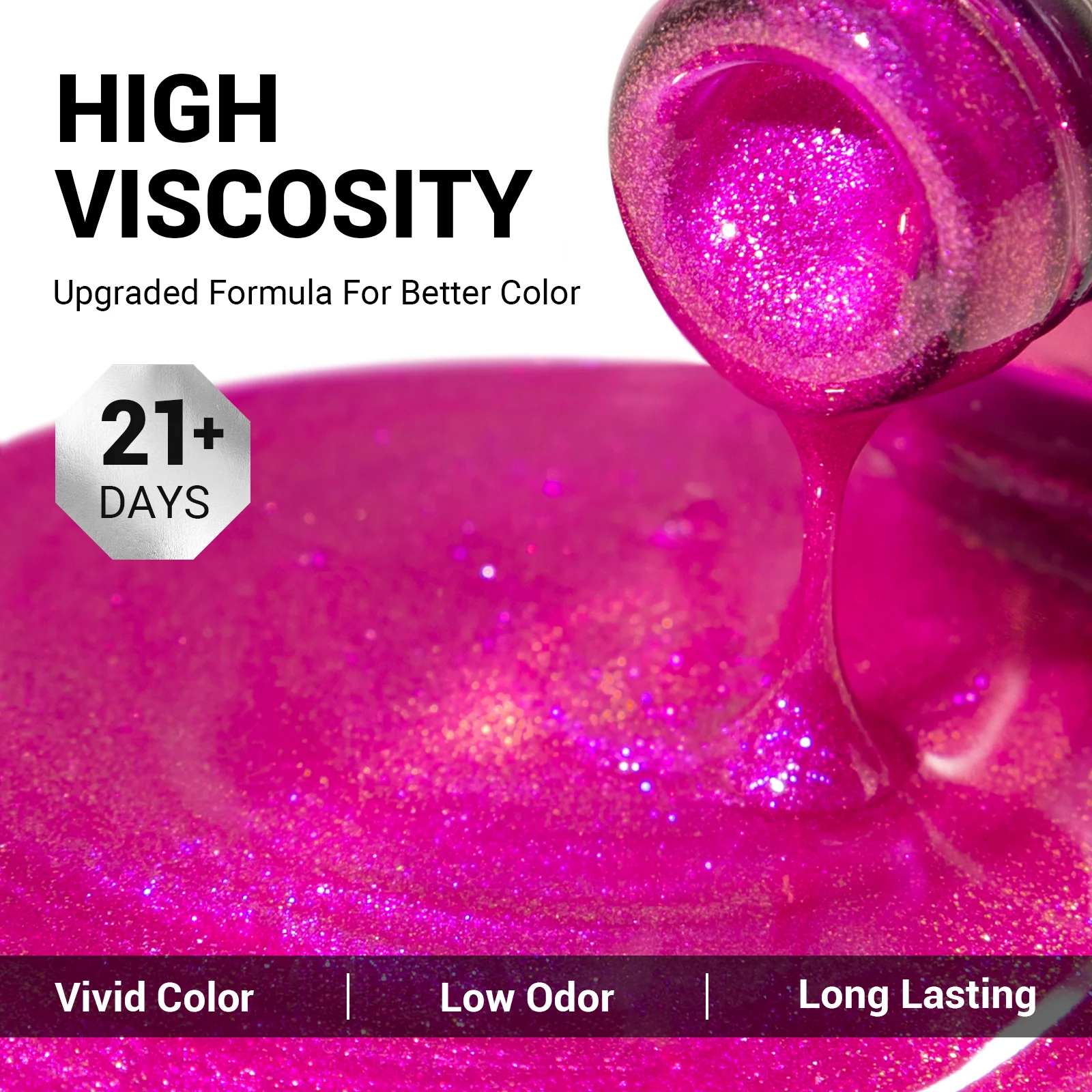 1073 Pink Neon Bliss - 无TPO浓稠凝胶指甲油（15ml）