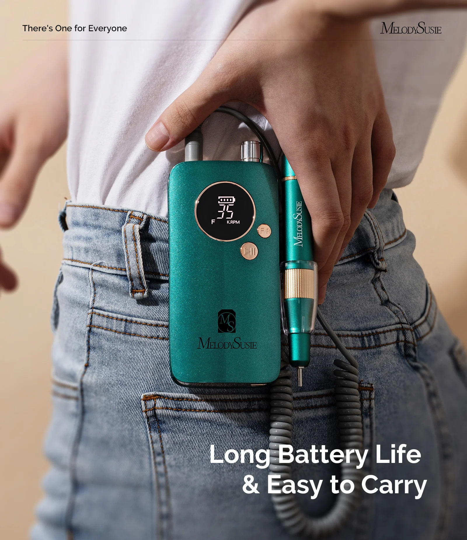 SM200F Clip-On Advanced Rechargeable Nail Drill 35,000RPM Set