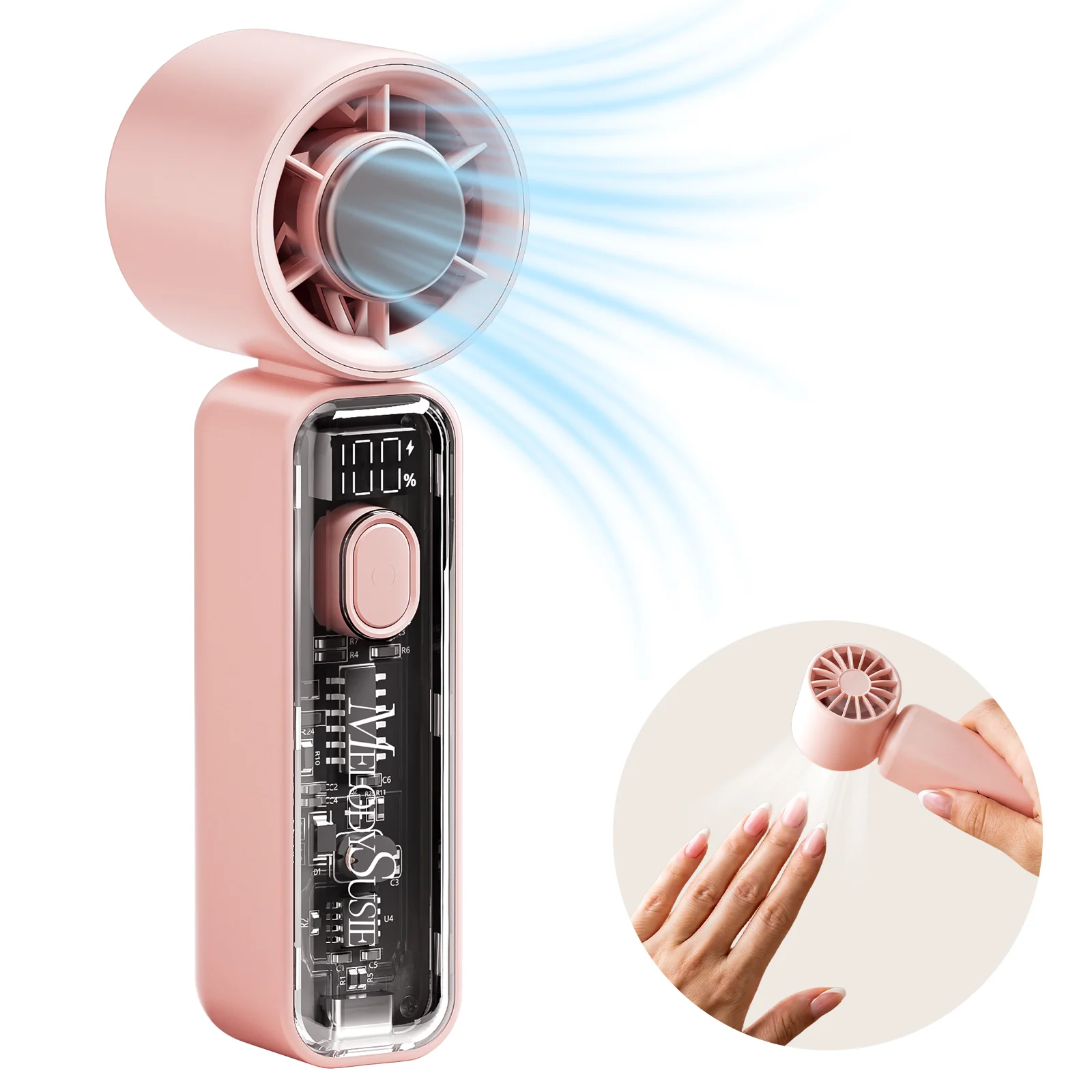 Portable & Rechargeable P-ARTF13 Mini Nail Art Cooling & Drying Fan