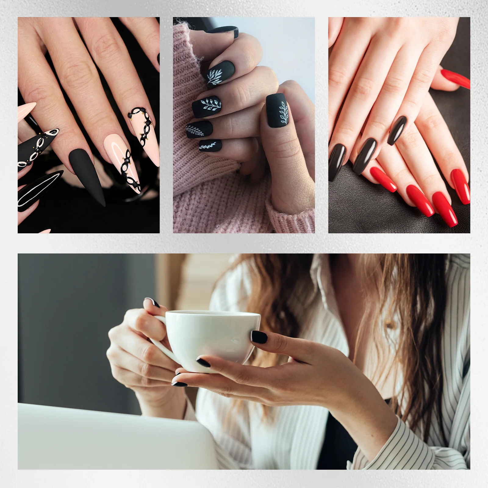 Daily Life 15ml TPO-Free Thick Gel Nail Polish Set, 4Pcs
