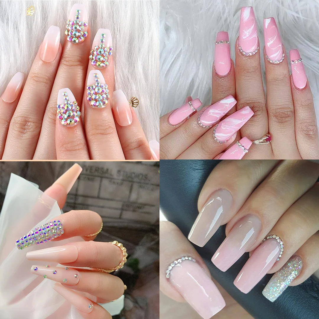1440Pcs Mermaid Nail Rhinestones Set