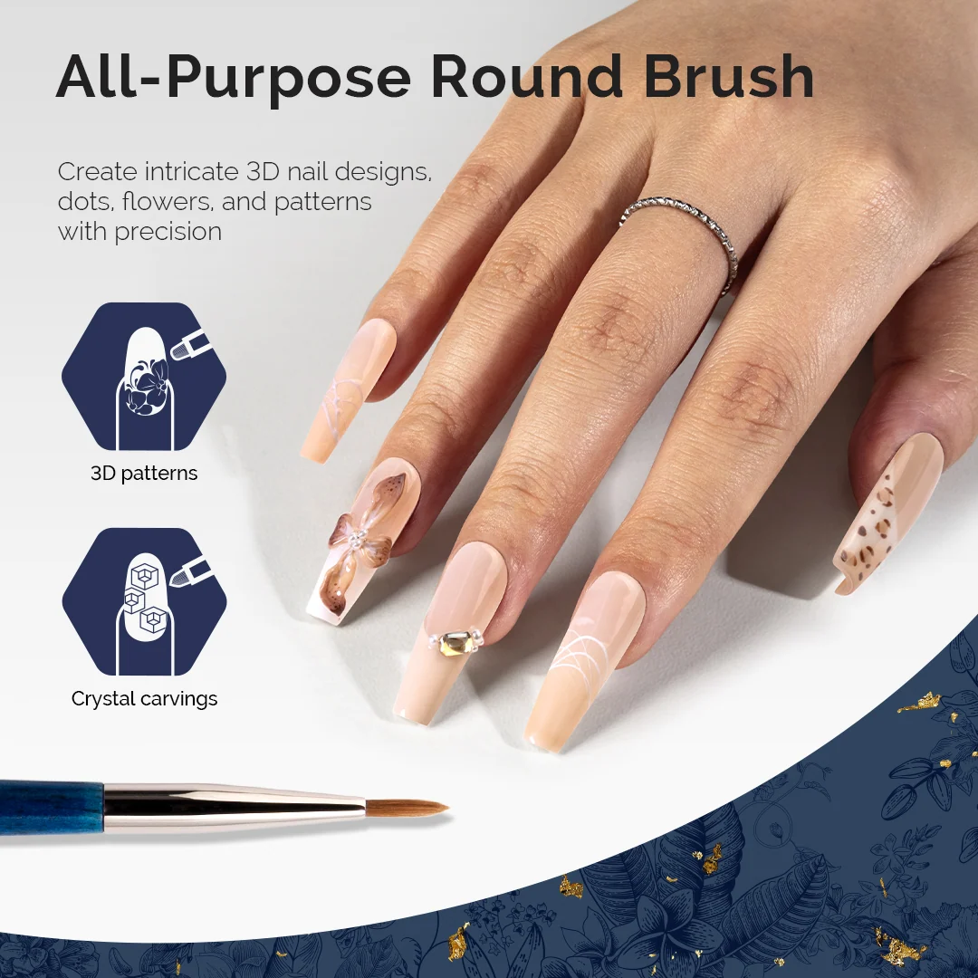 Modular Design Nail Art Liner Brush Set of 5