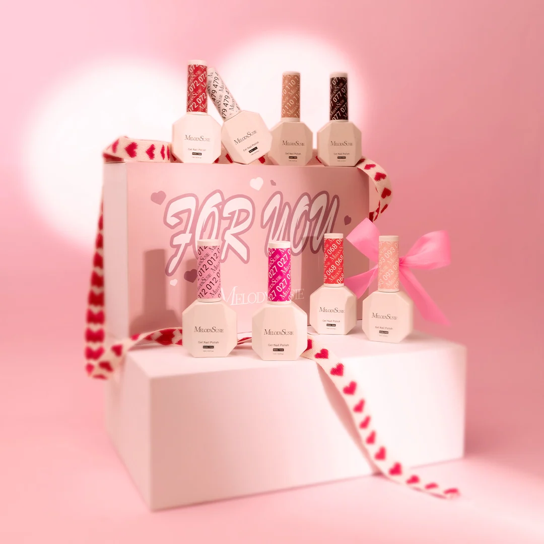 Lovely Sweetheart HEMA-Free Gel Nail Polish Gift Box with 8 Shades