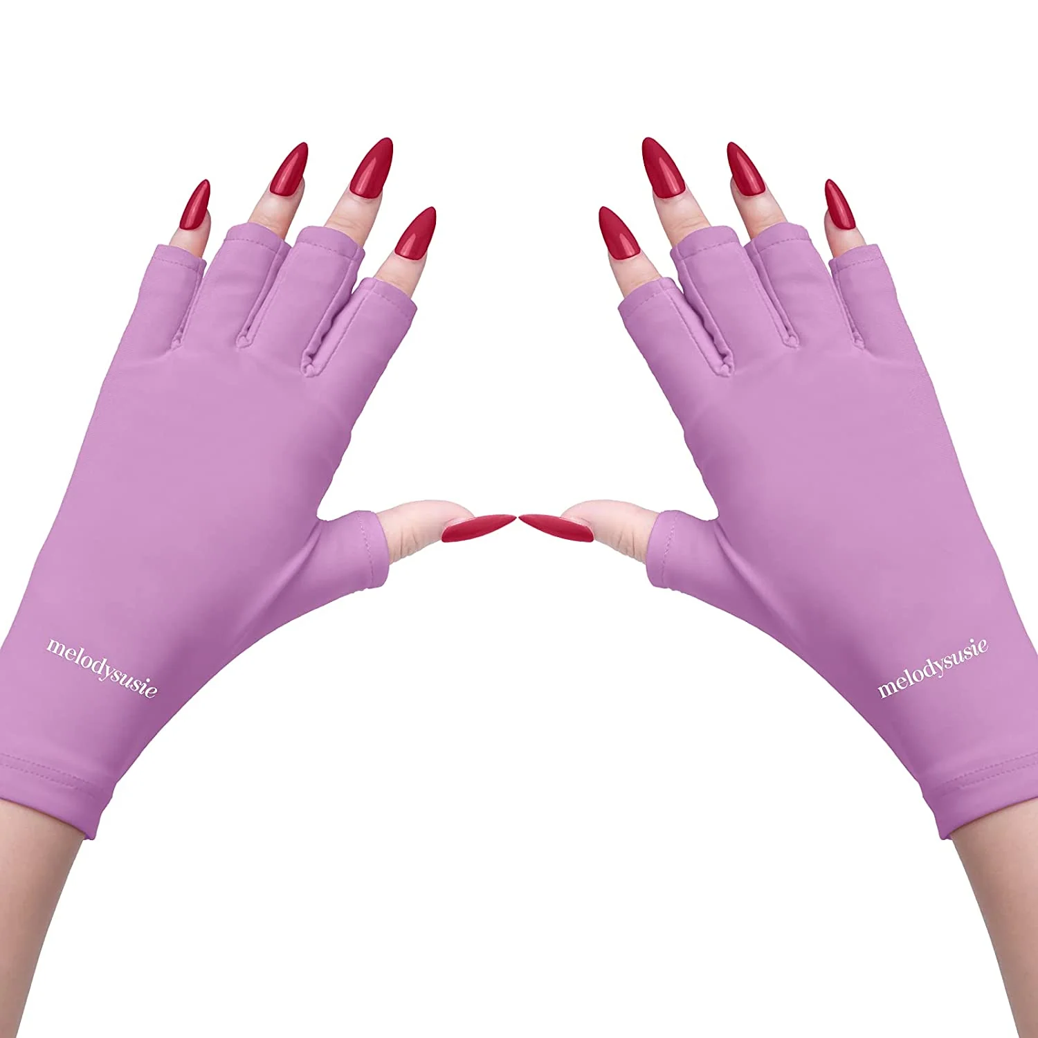 MelodySusie UV Shield 美甲手套 UPF 50+ 防护