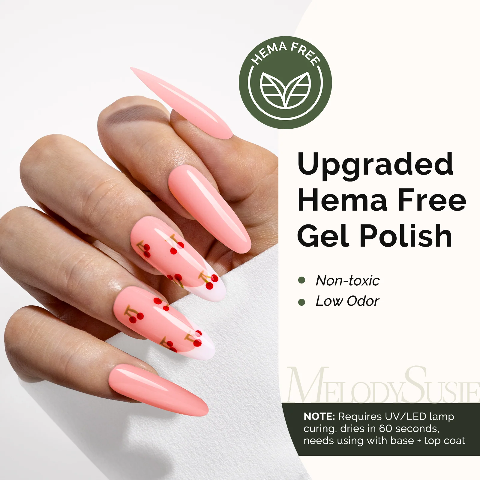 K1161 Thick Bright Nude Pink HEMA-Free Gel Polish 0.5 fl oz/15ml
