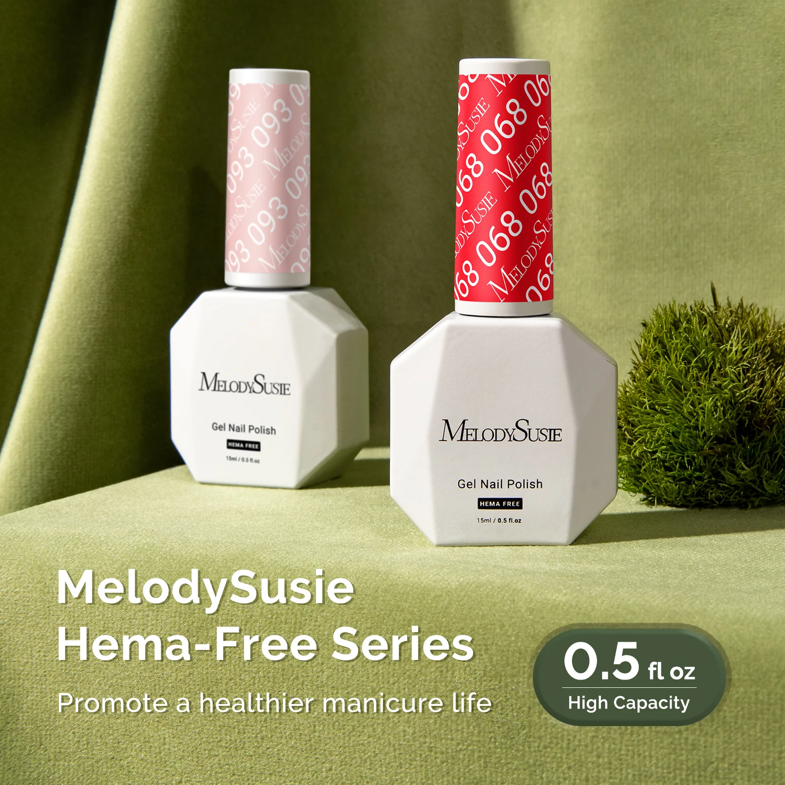 068 Sweety Red - HEMA-Free Gel Nail Polish 0.5 fl oz/15ml