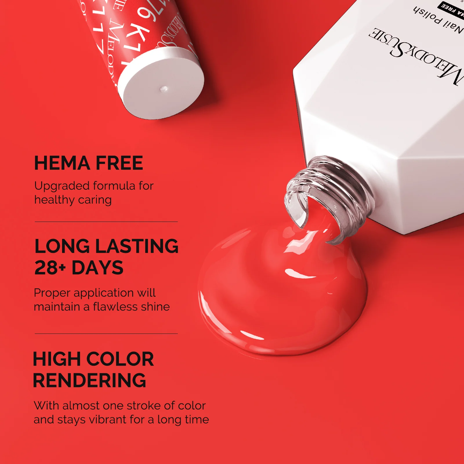 HEMA-Free Gel Nail Polish 0.5 fl oz/15ml in K1176 Thick Light Coral