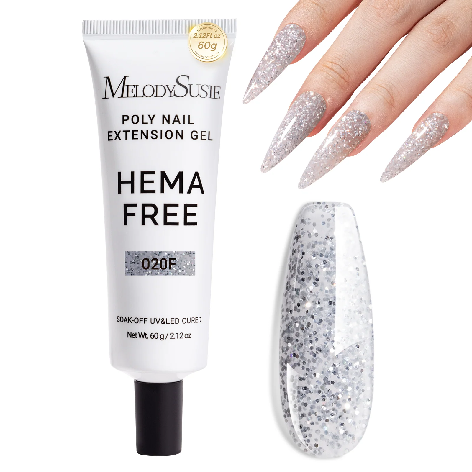 HEMA-Free & TPO-Free Poly Nail Extension Gel – 60g
