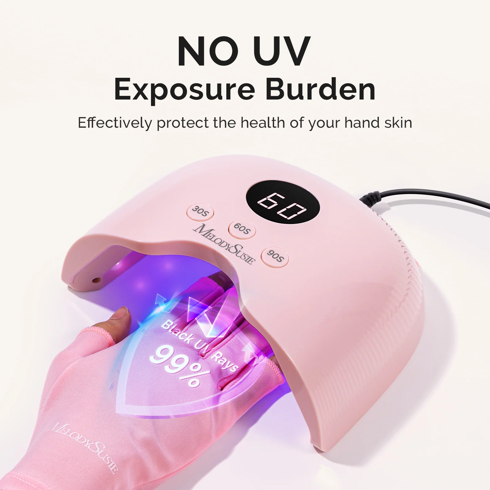 MelodySusie SC300E Nail Drill & PLUS30A Nail Lamp Nail Tools Gift Box