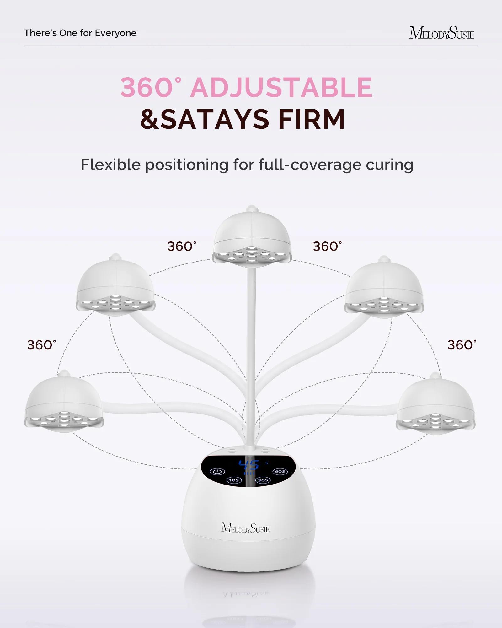 P-ArtM2 Gooseneck Cordless UV Nail Lamp in White