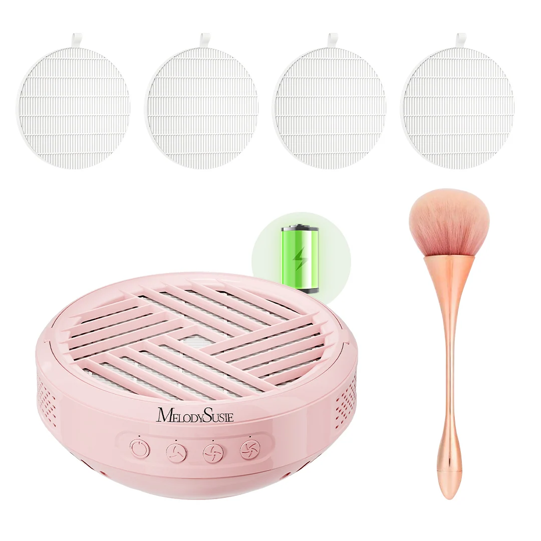 SProR Cordless Rechargeable Nail Dust Collector Set for Salons