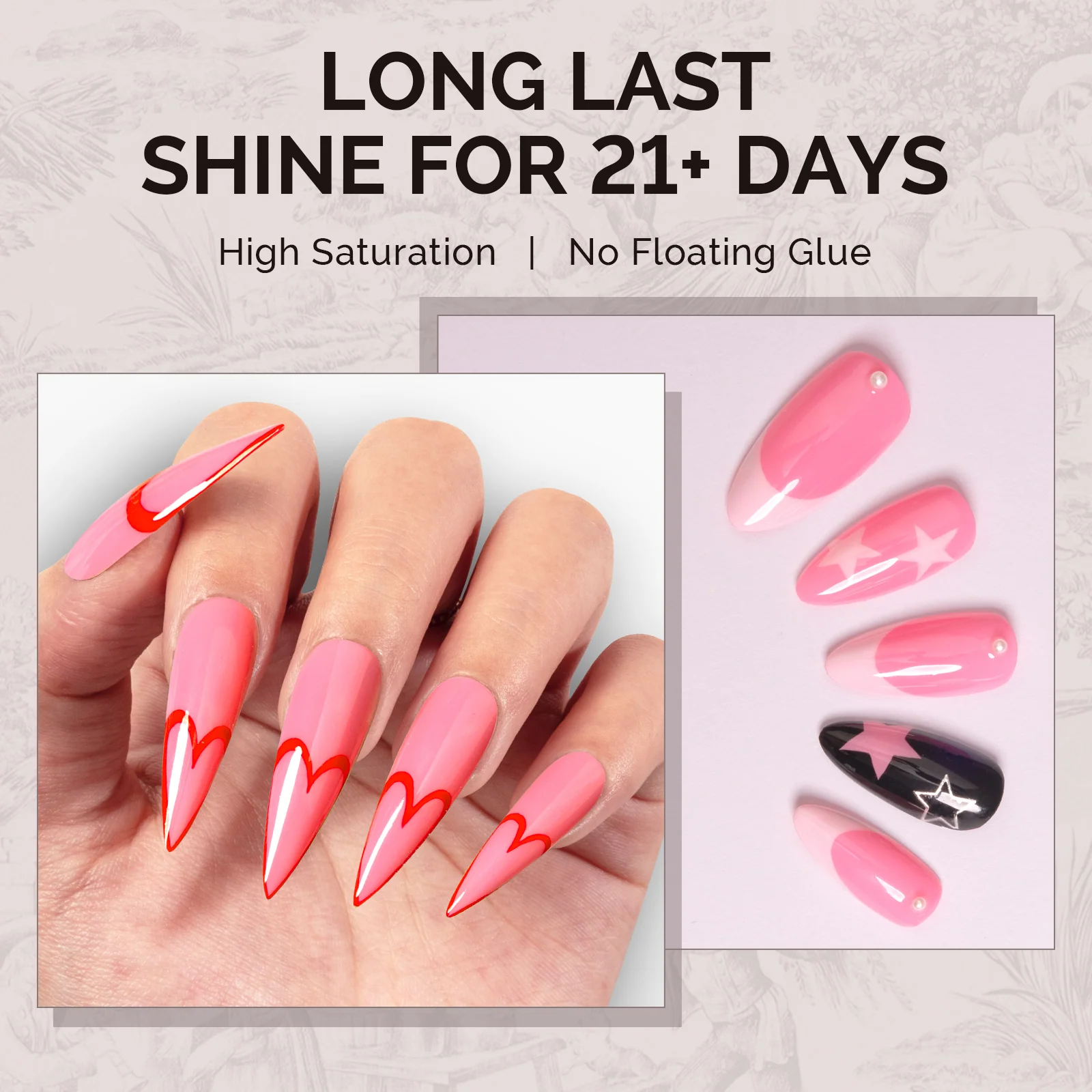 A2610 Deep Carnation - TPO-Free Faster UV Curing Gel Nail Polish(15ml)
