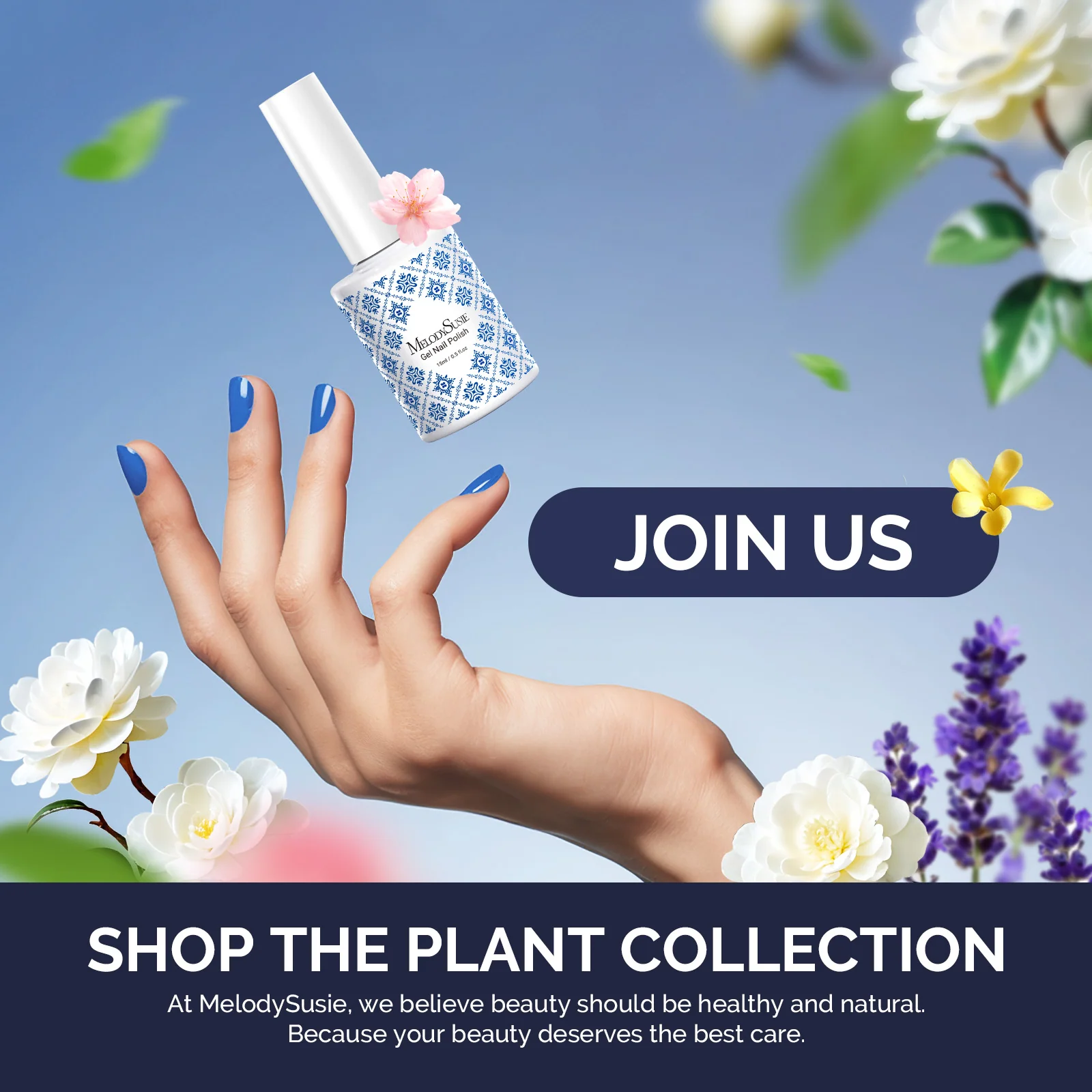 Custom Fleurwee Plant-Based Gel Nail Polish Collection with Brush Set
