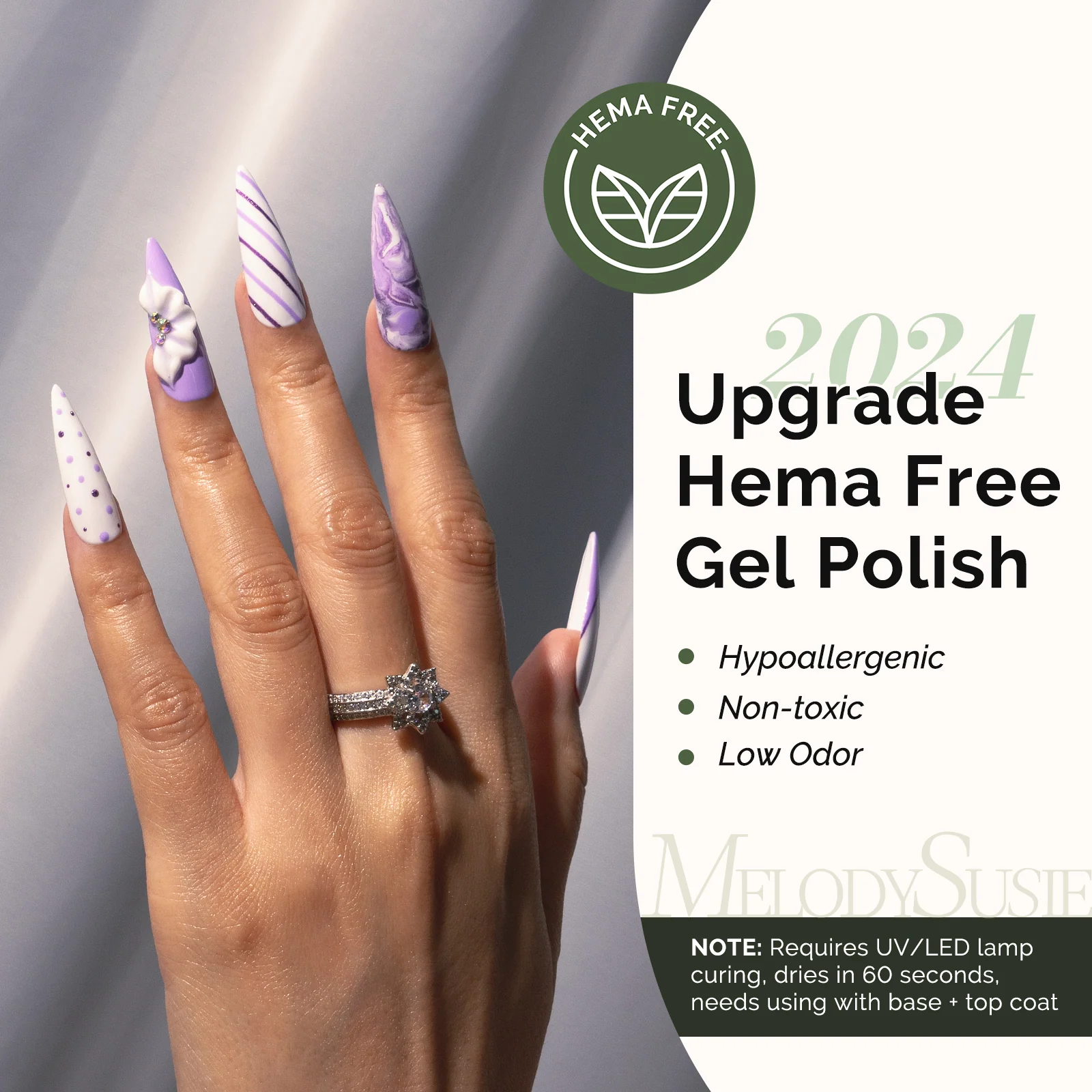 449 Purple HEMA-Free Gel Nail Polish 0.5 fl oz/15ml