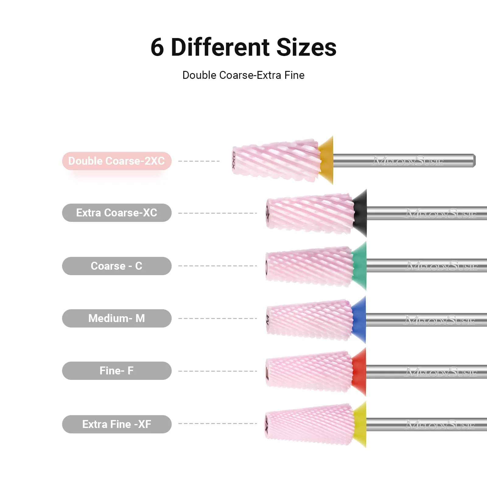 Ceramic Tapered Barrel Nail Drill Bit for Gel and Acrylic Removal