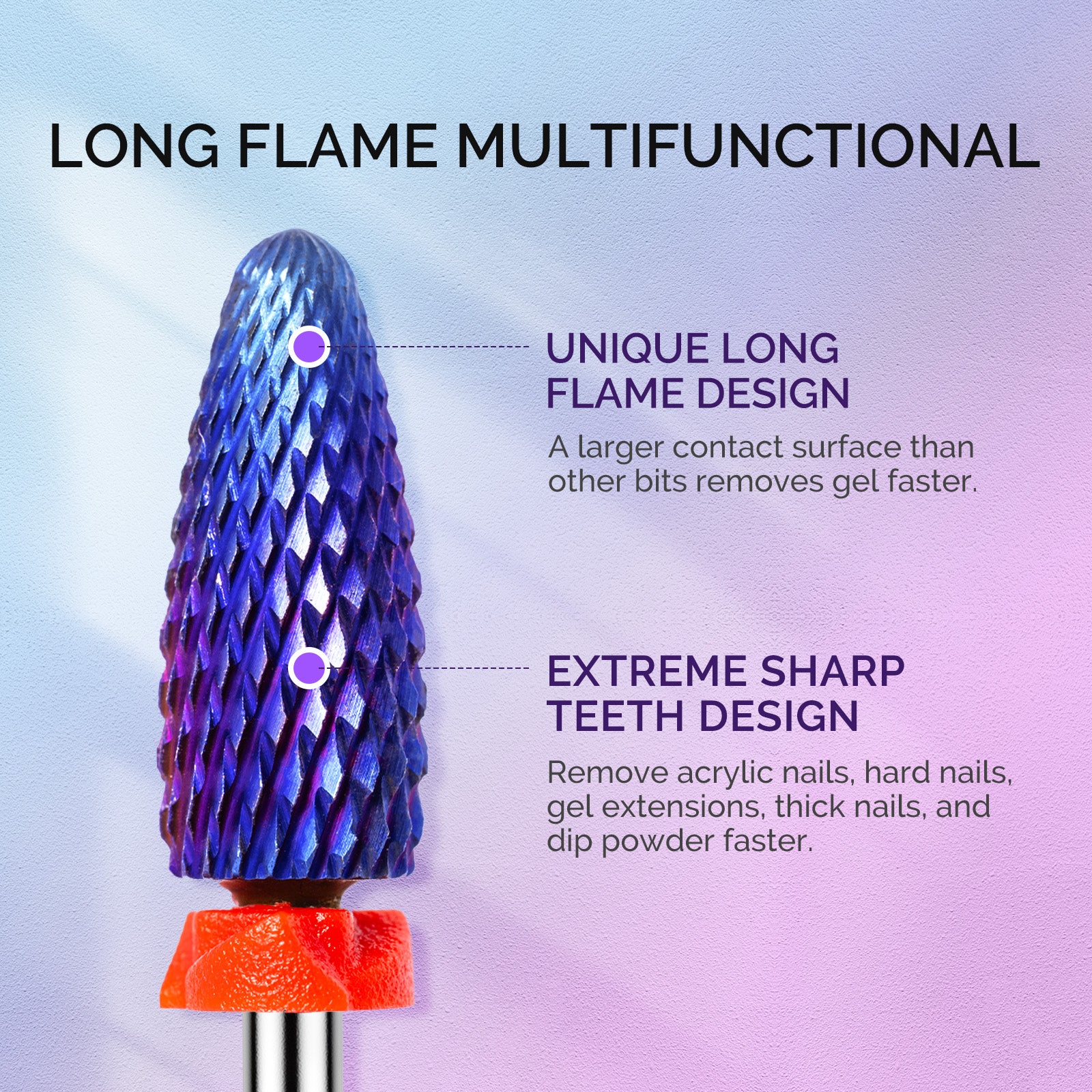 3Pcs Carbide Tungsten Nail Drill Bits Set for Electric Drills