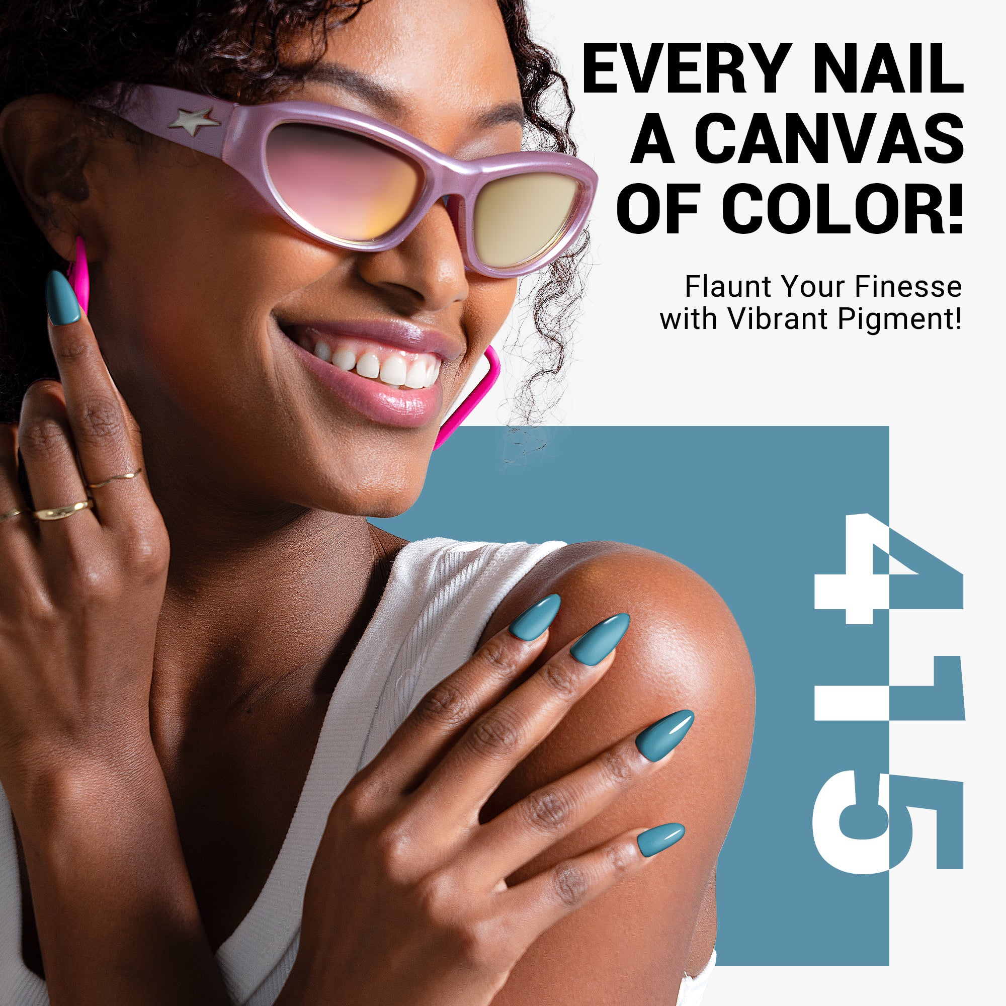 415 Blue - TPO-Free Thick Gel Nail Polish (15ml)