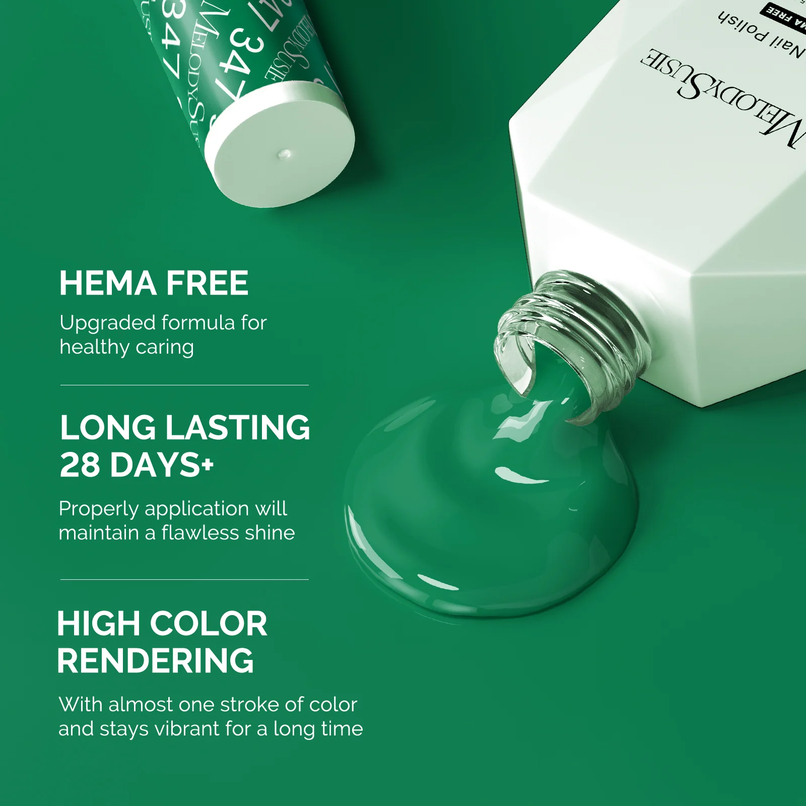 347 Fresh Green HEMA-Free Gel Nail Polish 0.5 fl oz/15ml