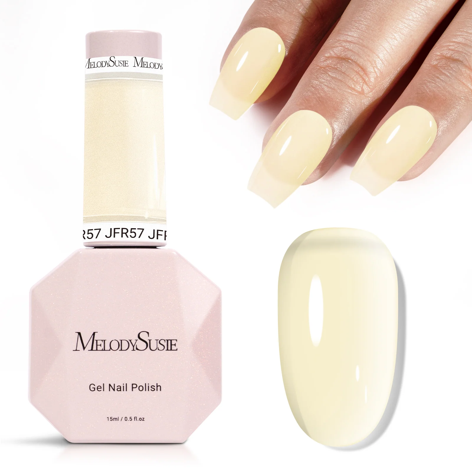 Jeweliver Jelly TPO-Free Gel Polish 15ml - Yellow Nacre - JFR57