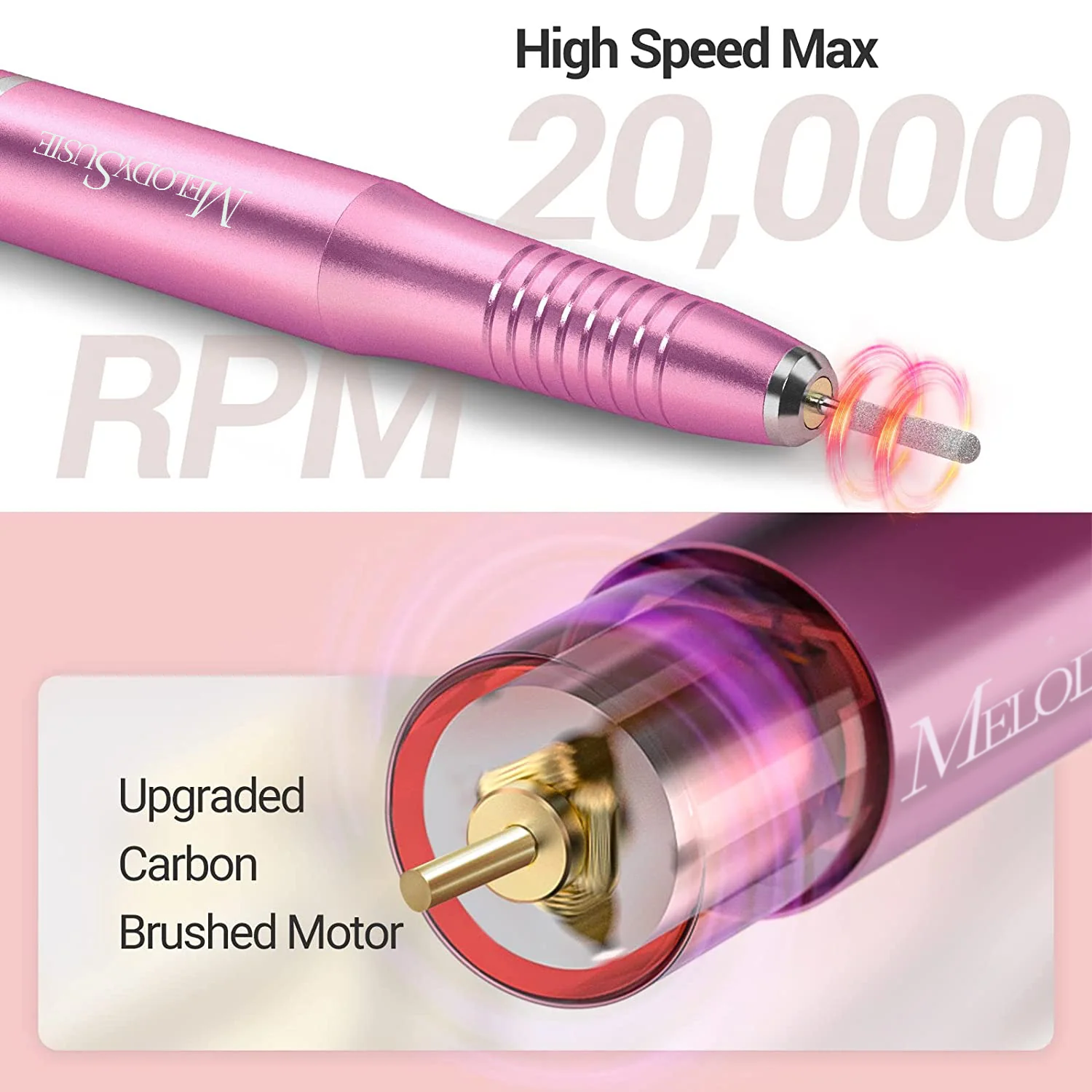 Silvia(PC150C) Pen-Shaped Portable USB Nail Drill 20,000RPM