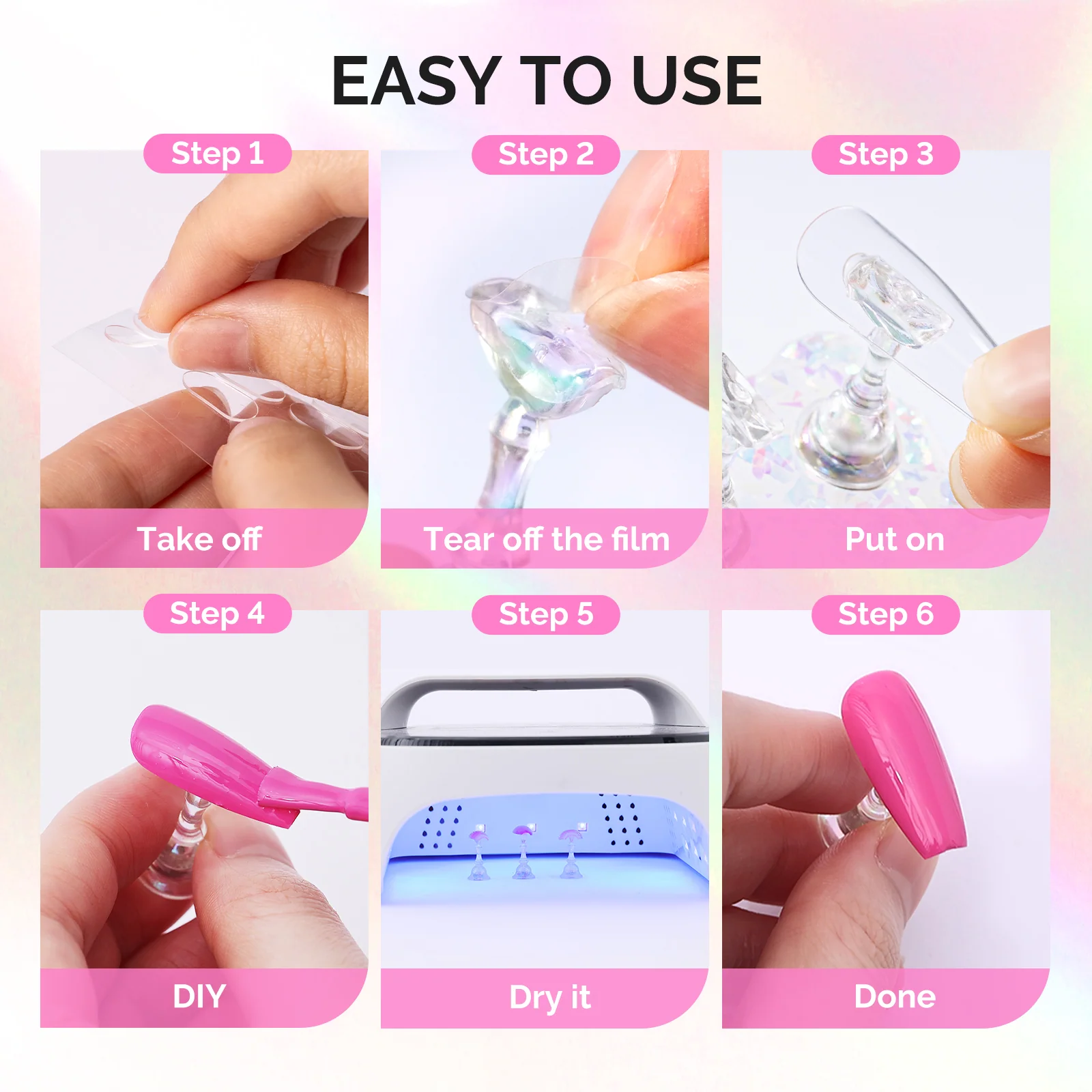MelodySusie Magnetic Nail Stand Set with 3 Shiny Bases and 11 Stands