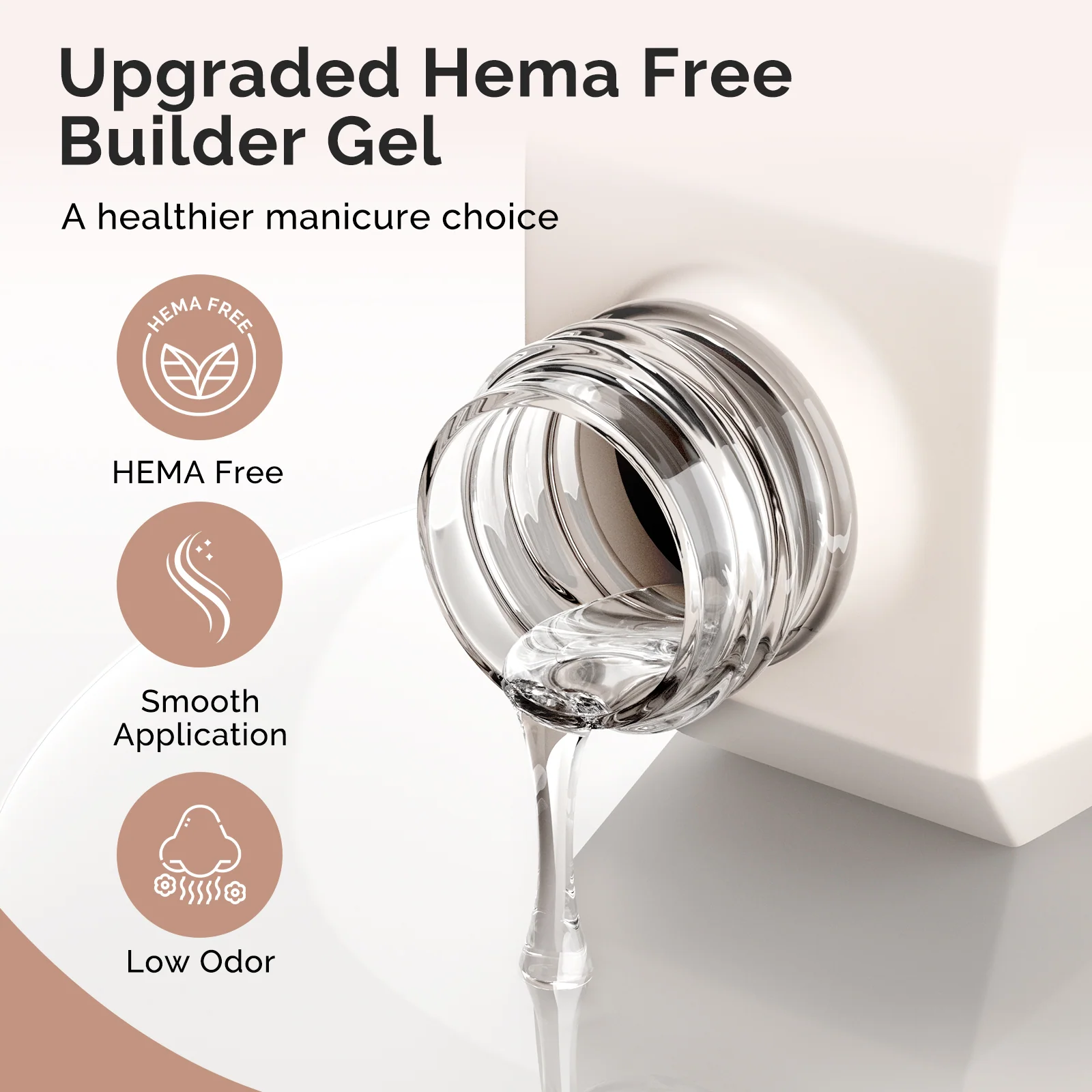 HEMA-Free & TPO-Free 建构甲油胶 15ml、15ml