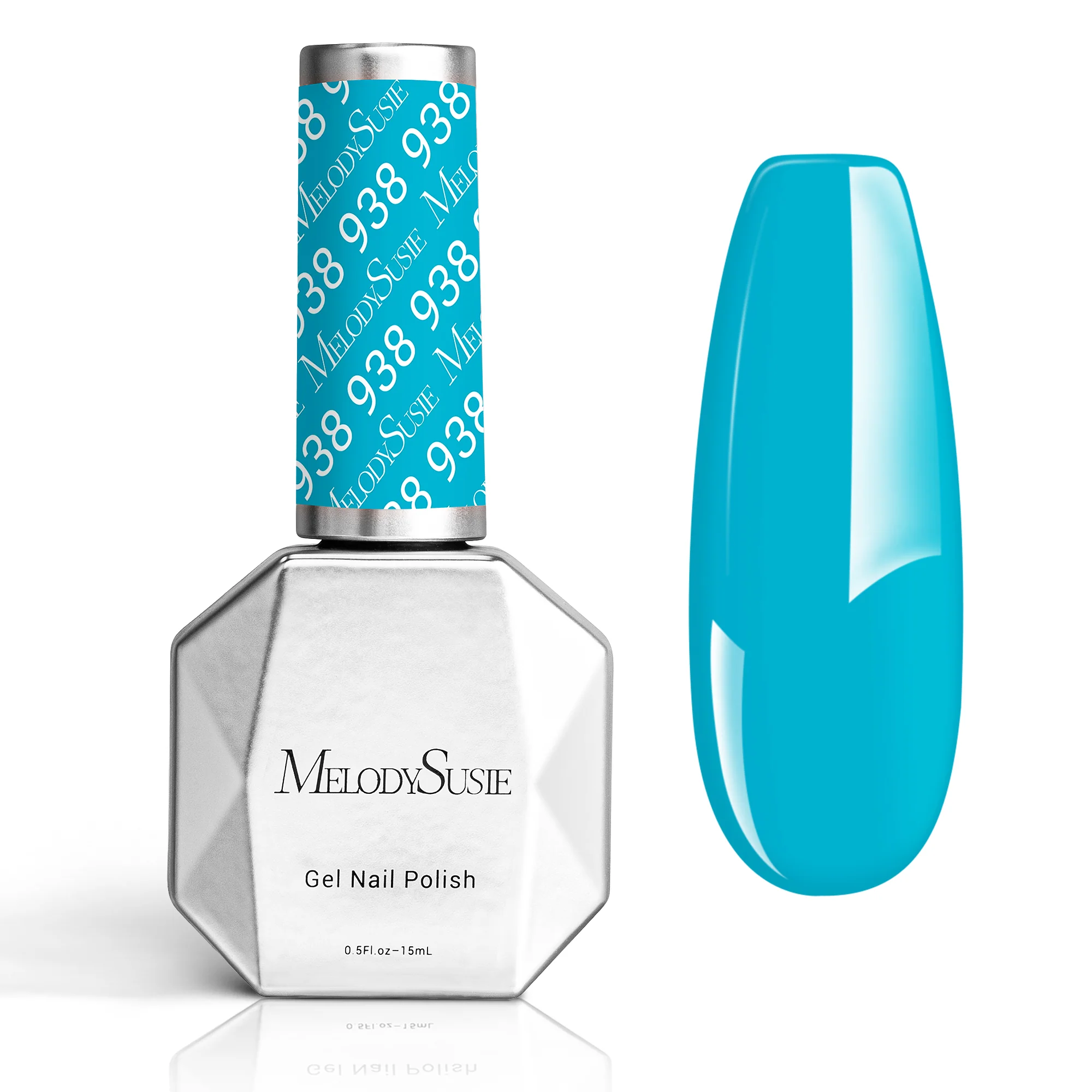 938 Fair Isle Knit Blue TPO-Free Thick Gel Nail Polish 15ml
