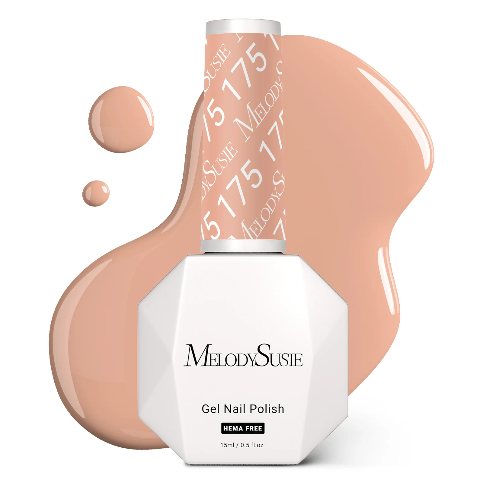 175 Peach Nude HEMA-Free UV Gel Nail Polish, 0.5 fl oz/15ml
