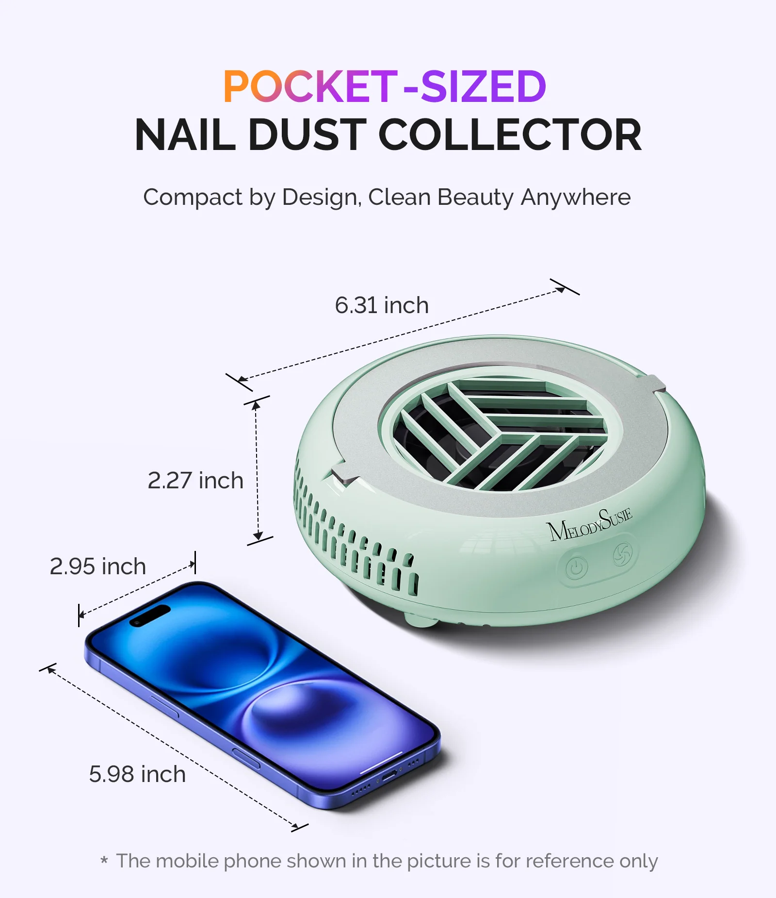 HProA Nail Dust Collector Green Kit with Filter Papers