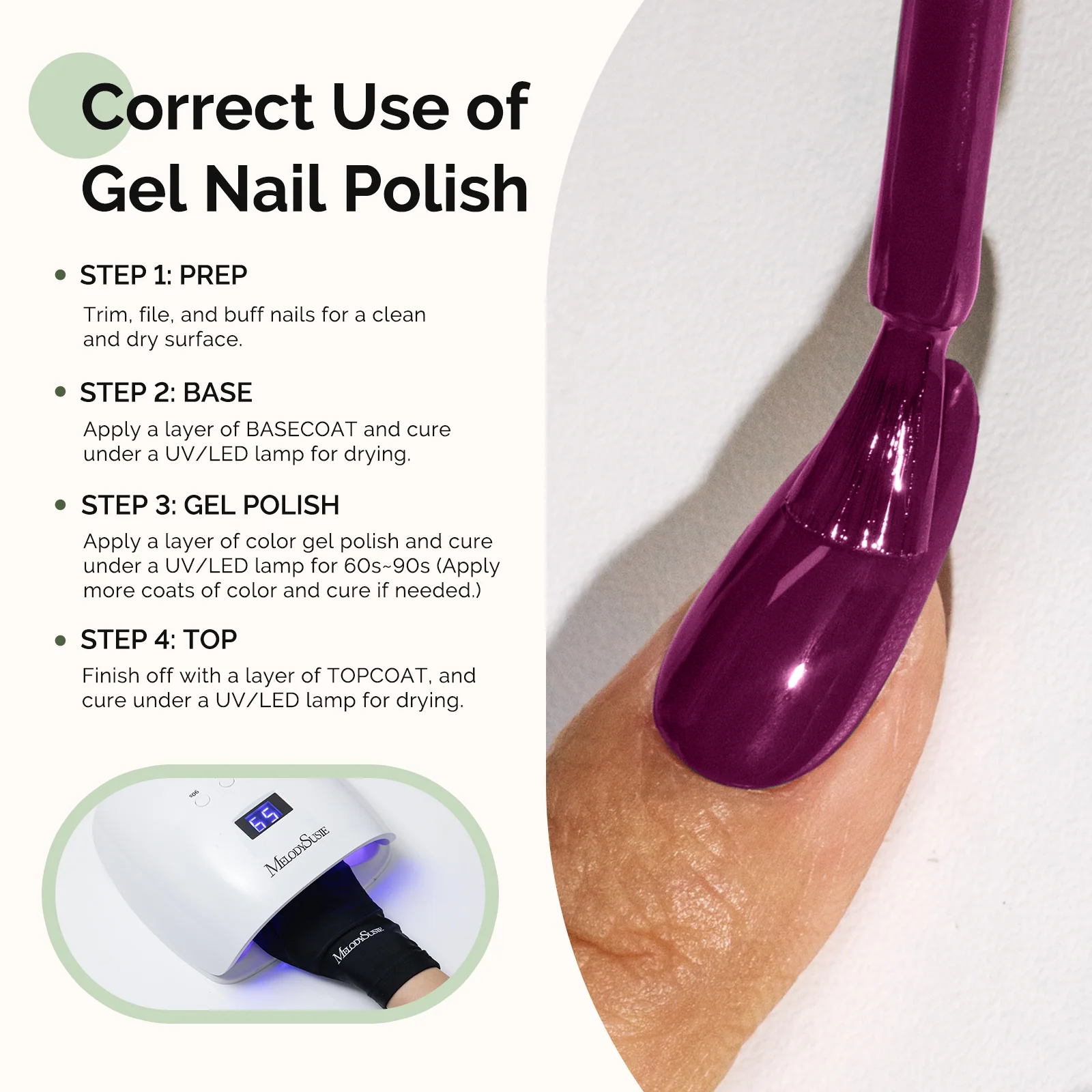 065 Passion Purple - HEMA-Free Gel Nail Polish 0.5 fl oz/15ml