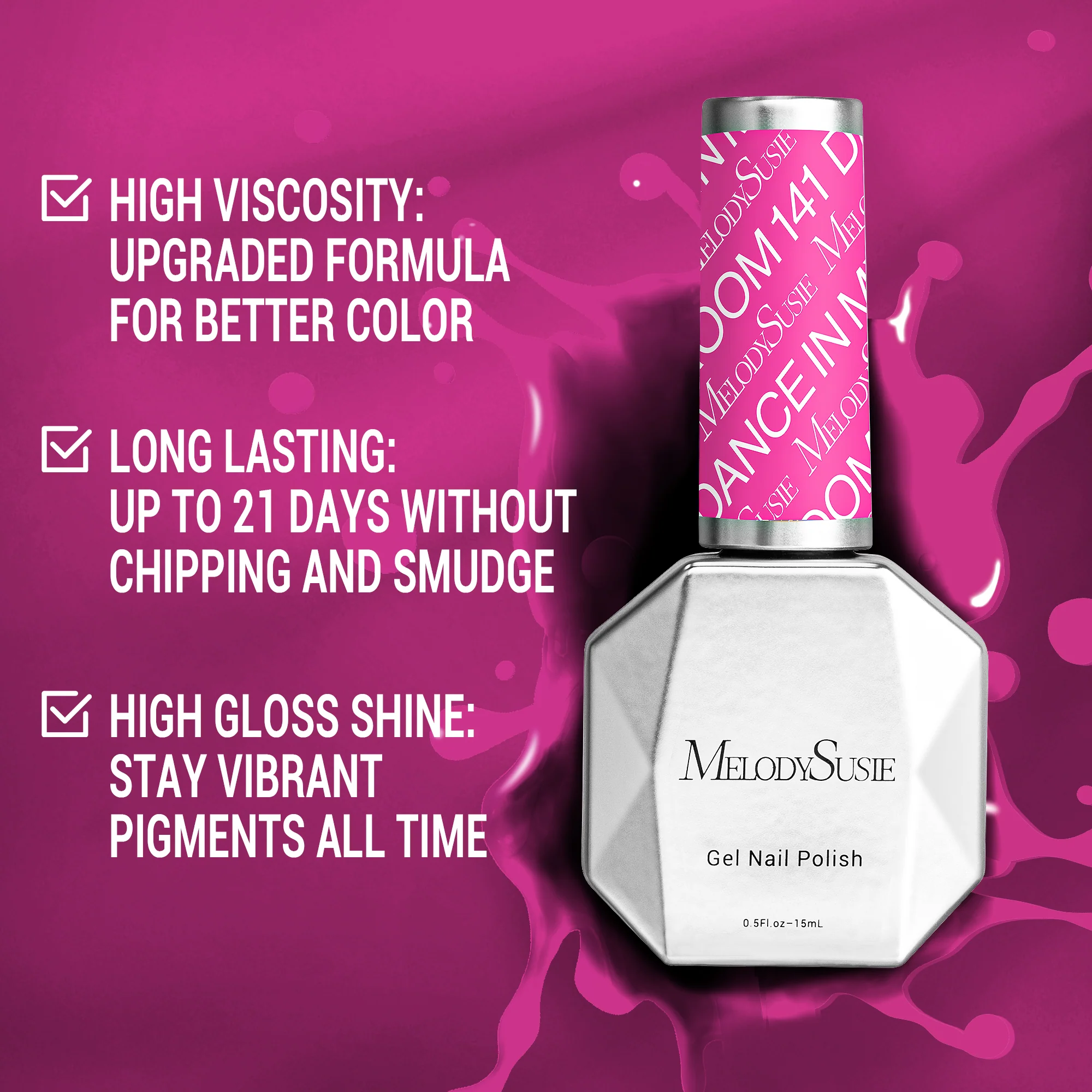 141 Dance in My Room - TPO-Free Thick Gel Nail Polish(15ml)