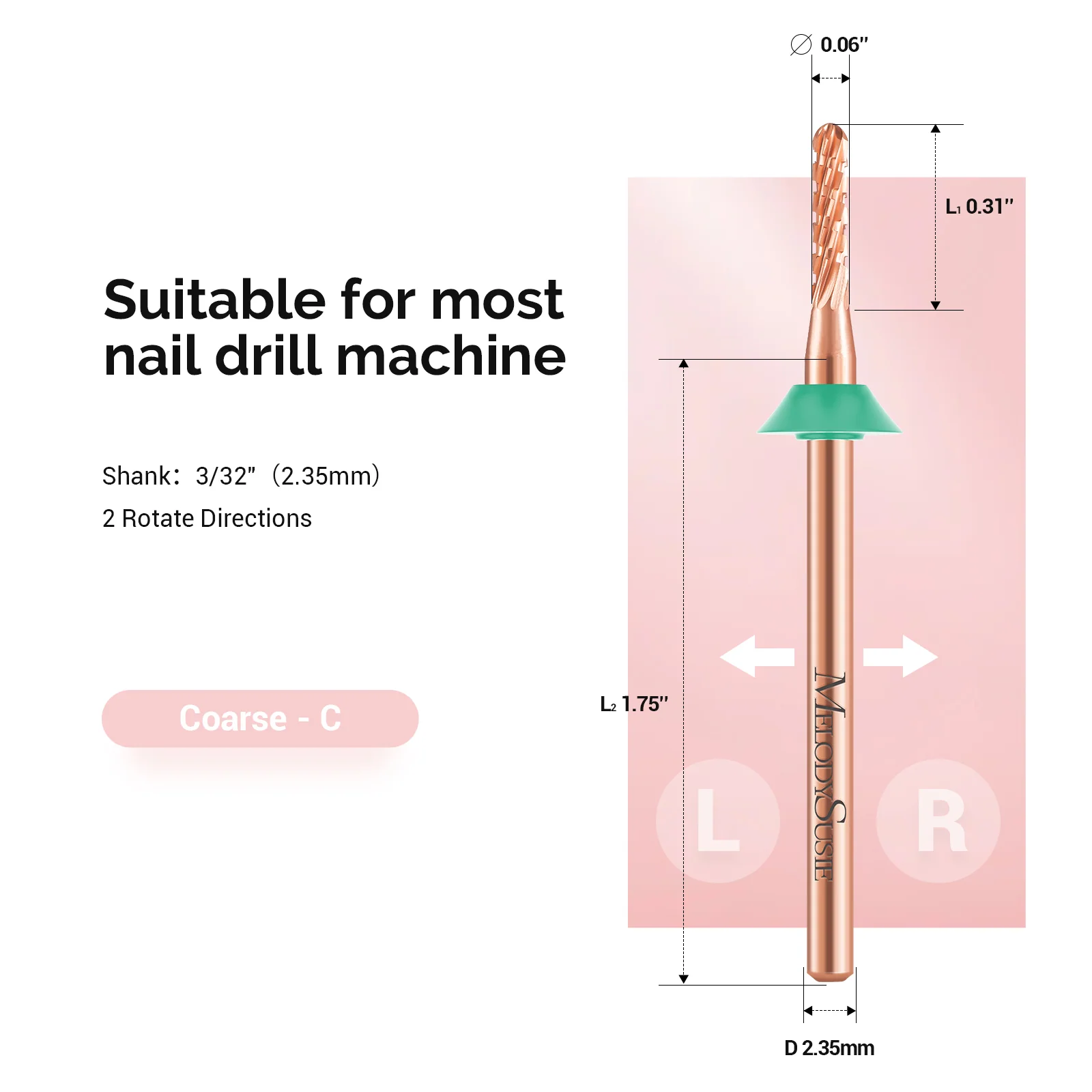 Pedicure Carbide Tungsten Bit