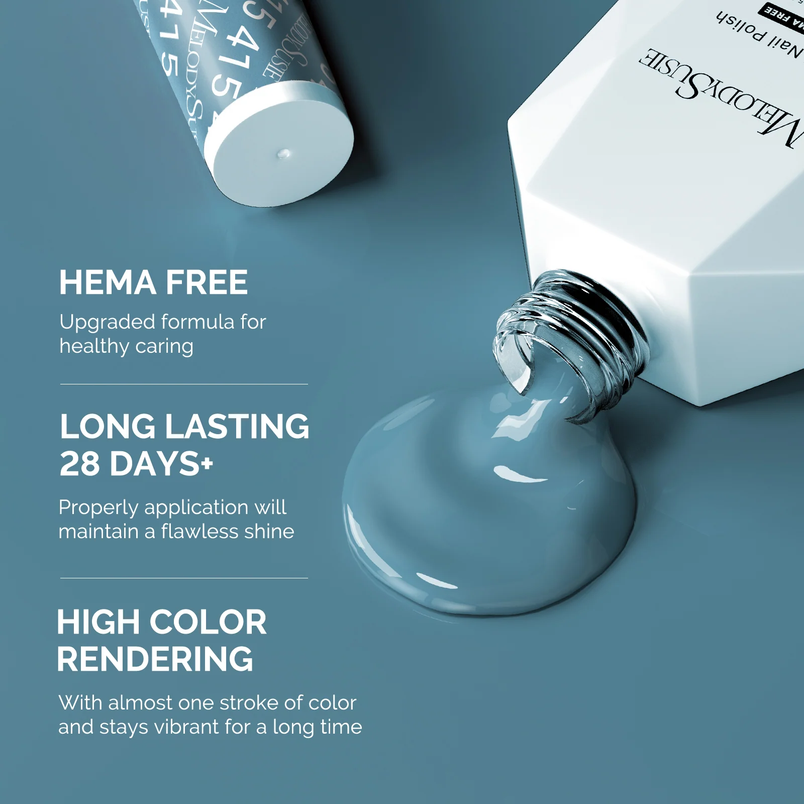 415 黎明蓝 - HEMA-Free 凝胶指甲油 0.5 fl oz/15ml